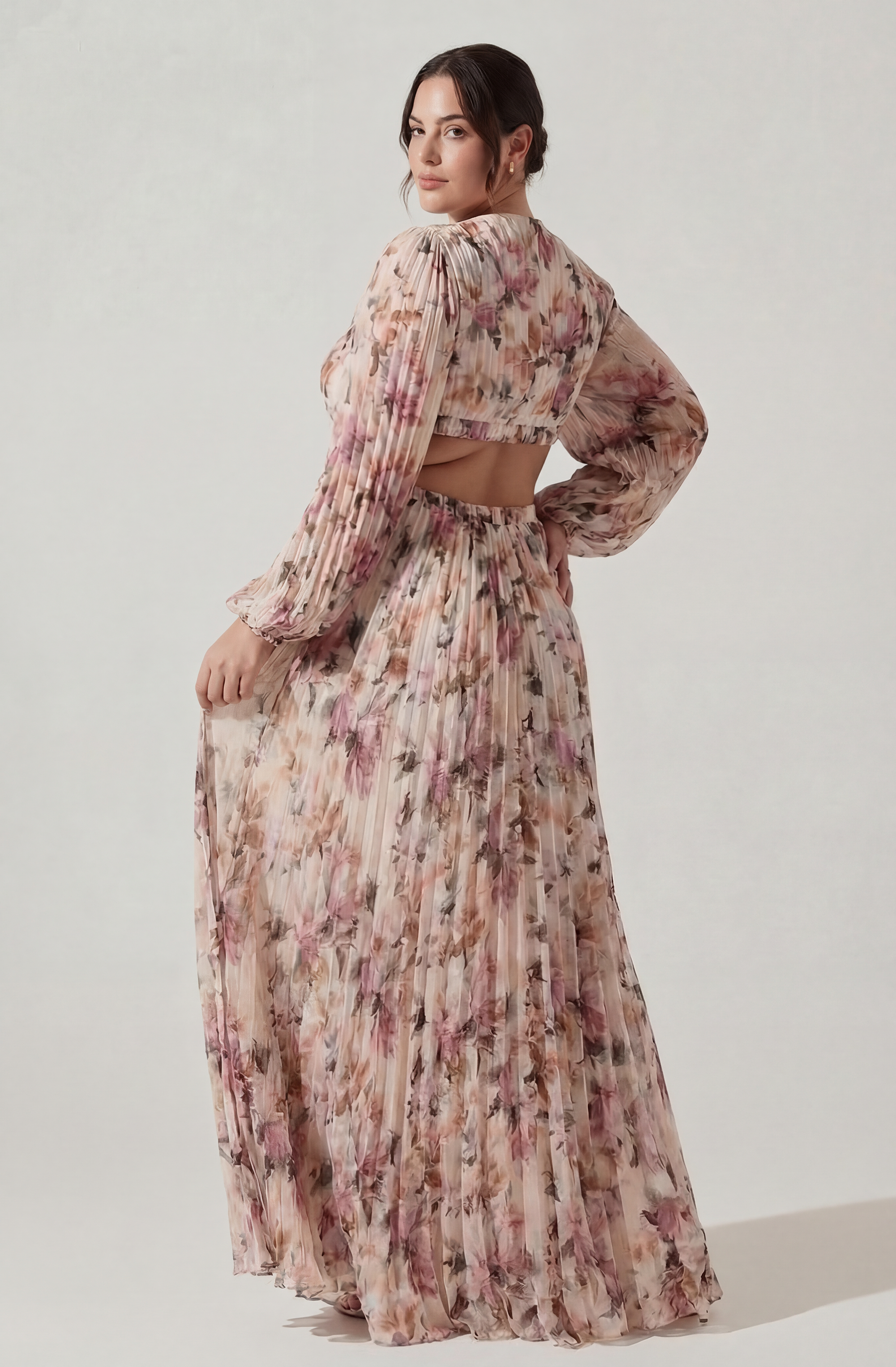 Revery Floral Long Sleeve Maxi Dress