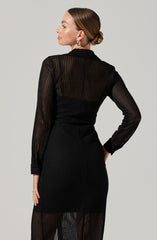Tawna Open Stitch Midi Dress
