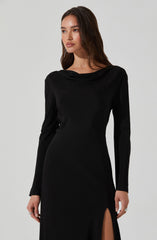 Decima Cowl Neck Maxi Dress