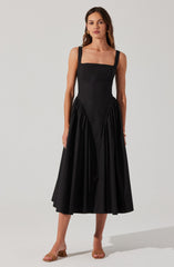 Vinya Poplin Drop Waist Dress