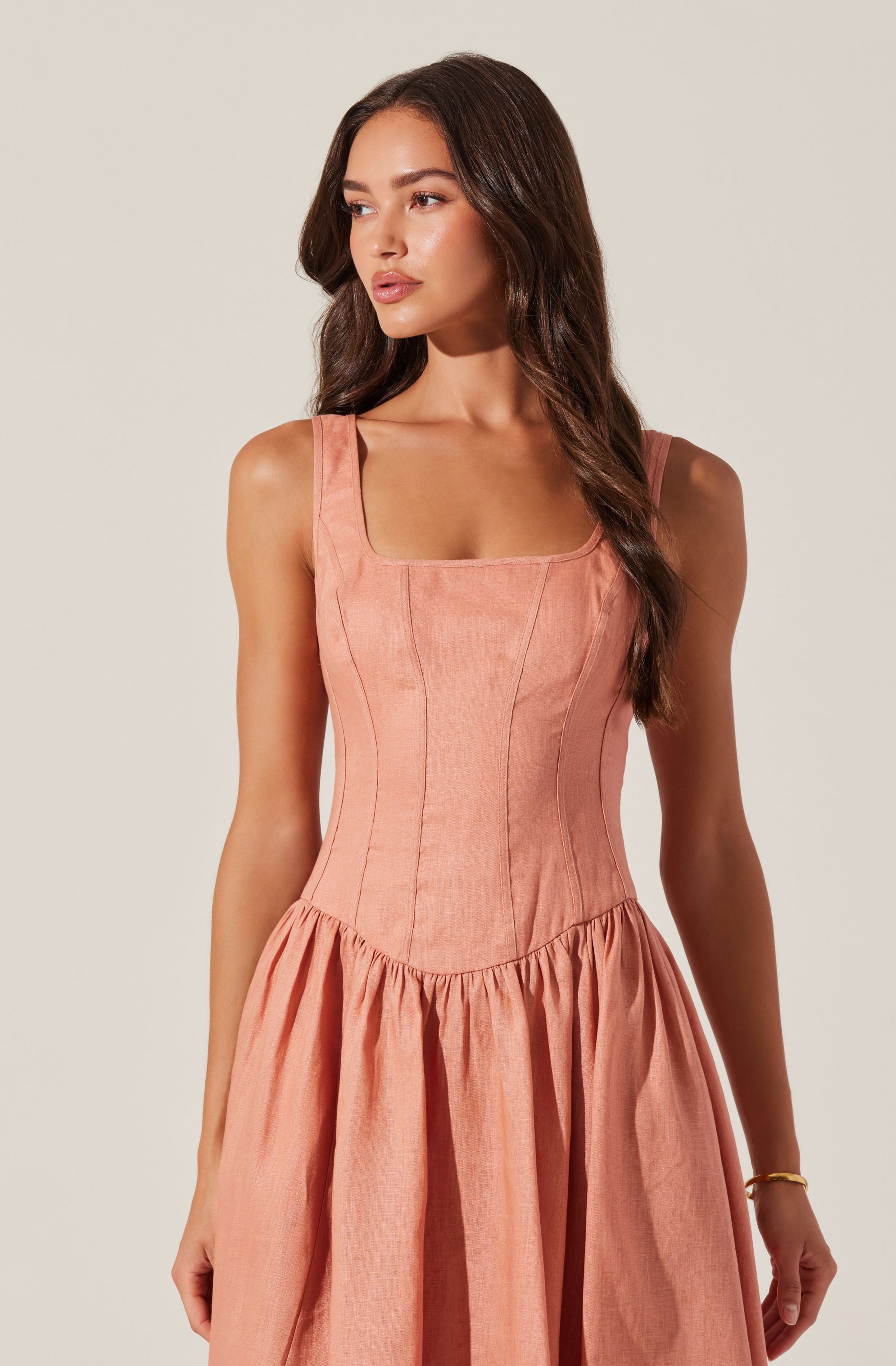 Thierry Linen Midi Dress