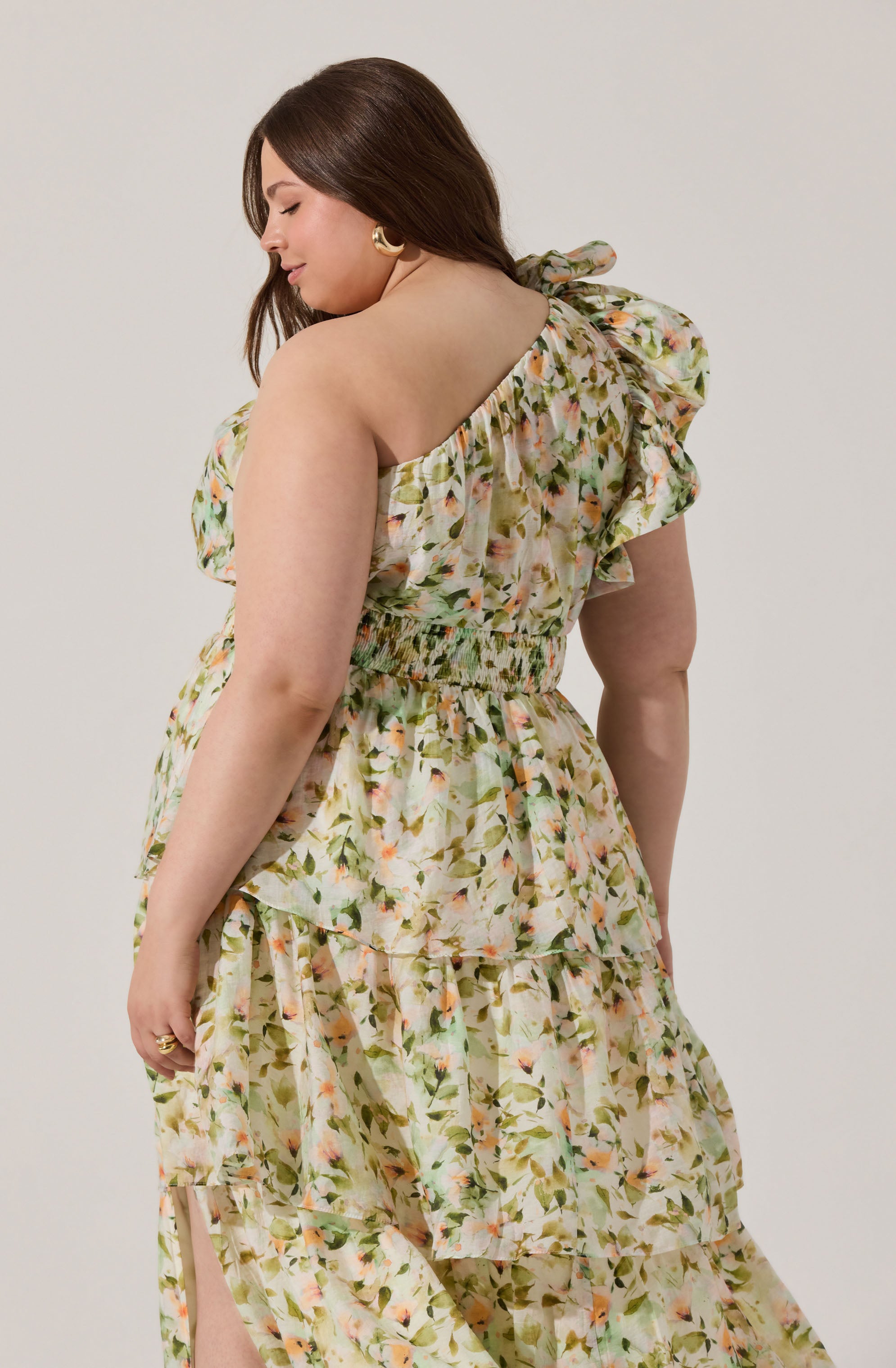 Imelda One Shoulder Floral Maxi Dress