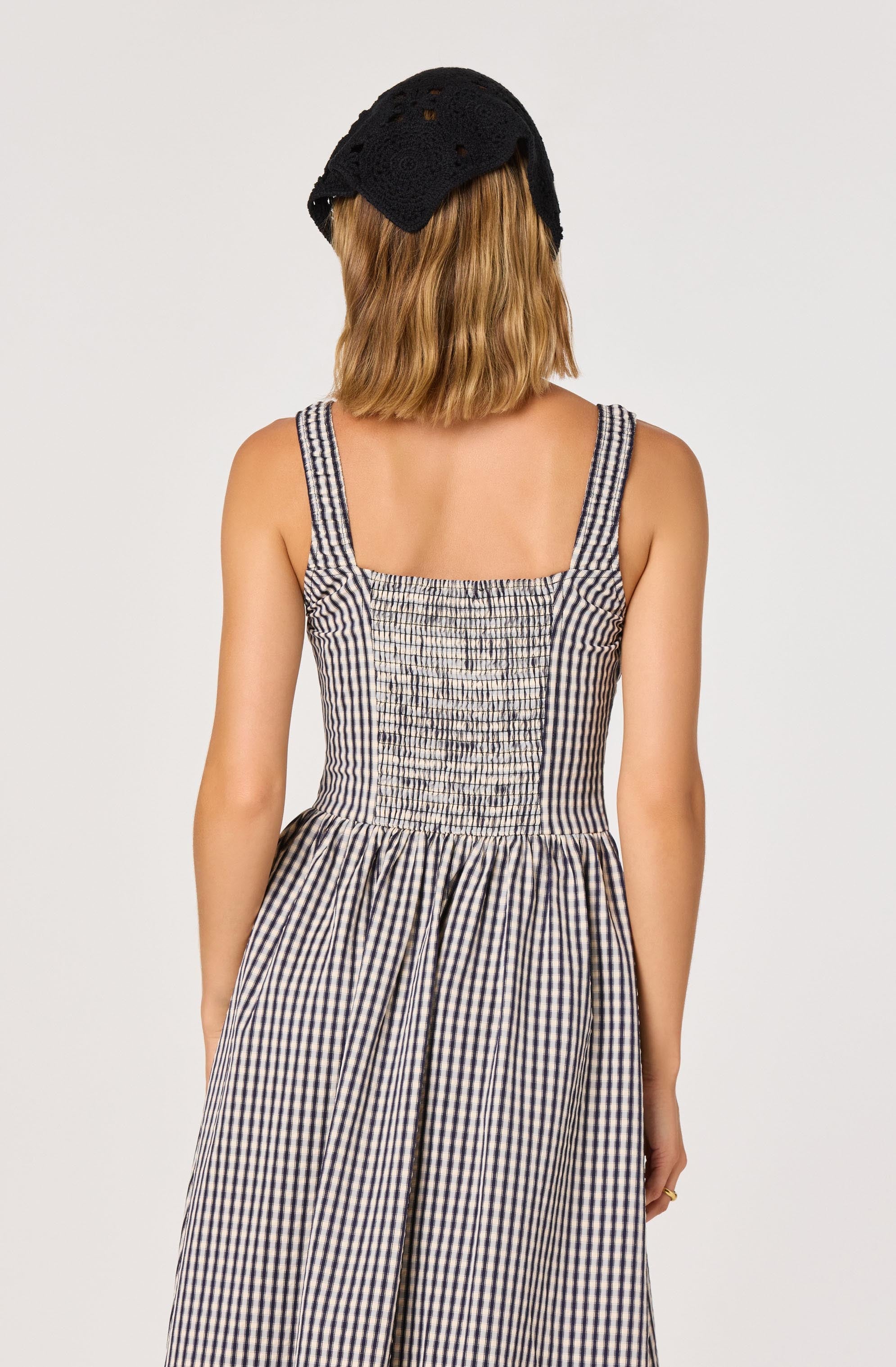 Temperance Gingham Check Maxi Dress