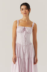 Temperance Tiered Milkmaid Maxi Dress