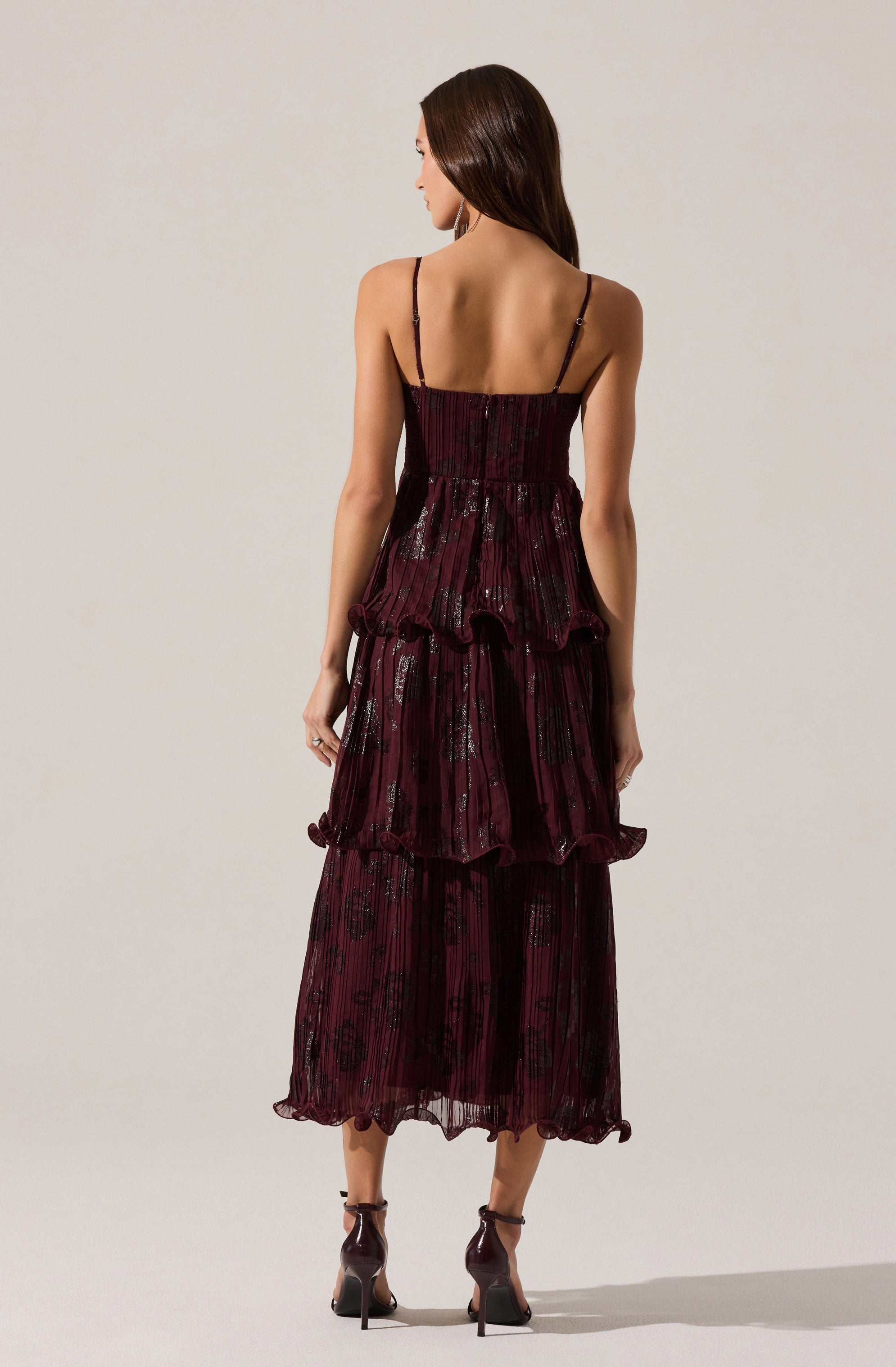 Lupin Floral Pleated Maxi dress