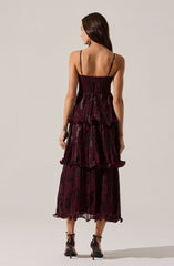 Lupin Floral Pleated Maxi dress