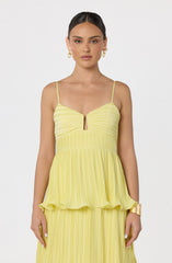 Lupin Pleated Tiered Maxi Dress