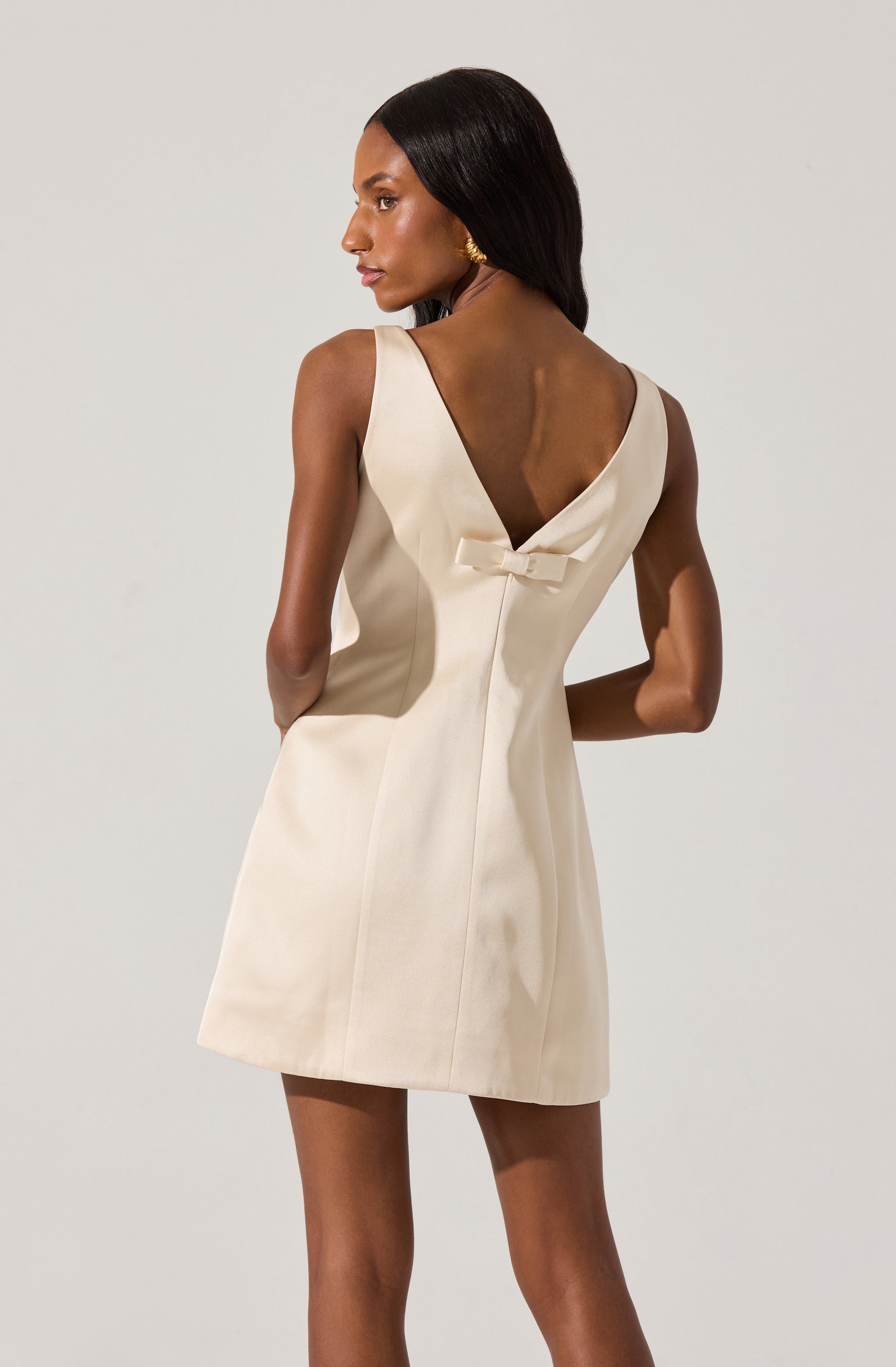Alisanne Satin Mini Dress