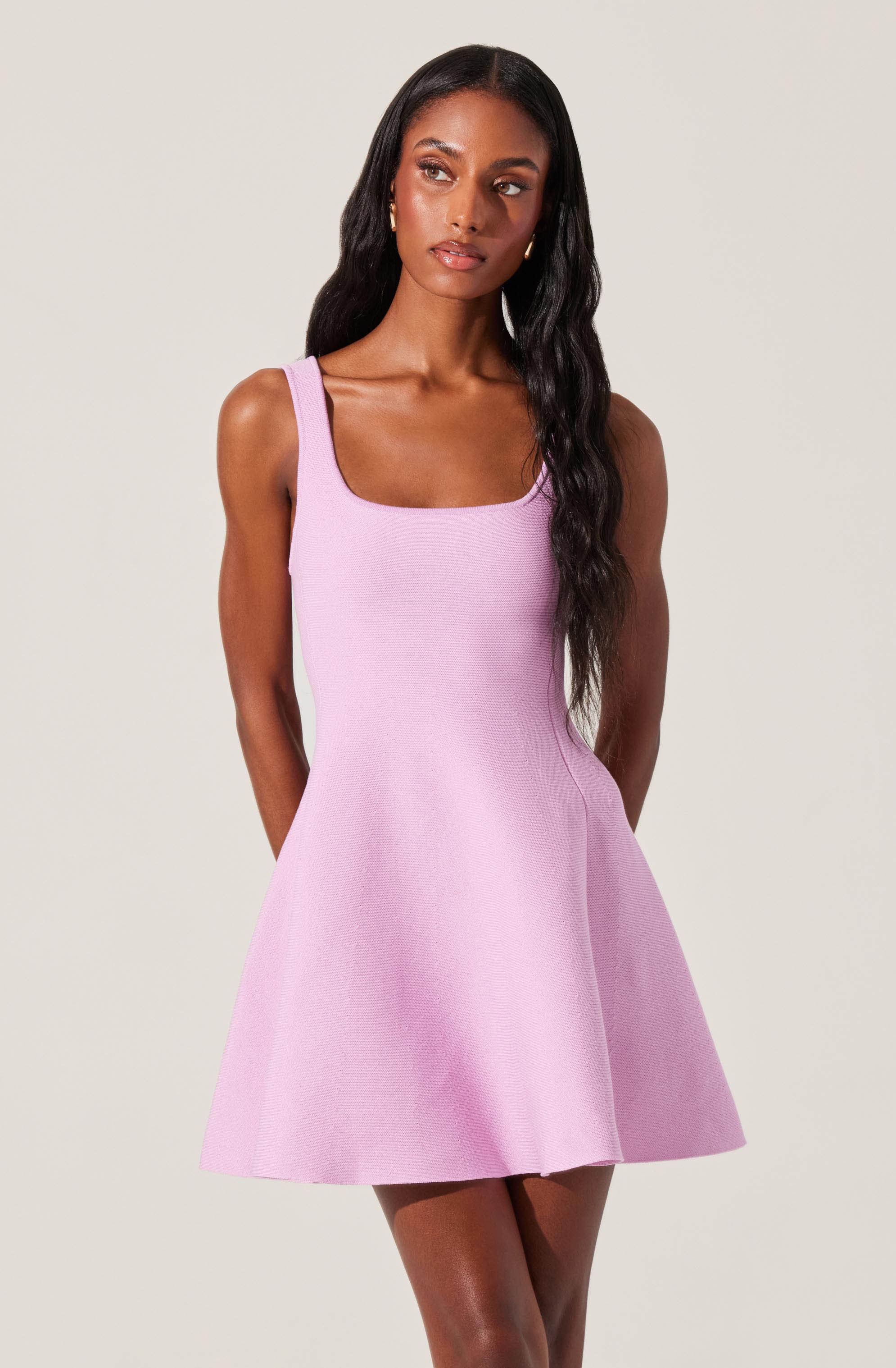 Lucile Mini Sweater Skater Dress