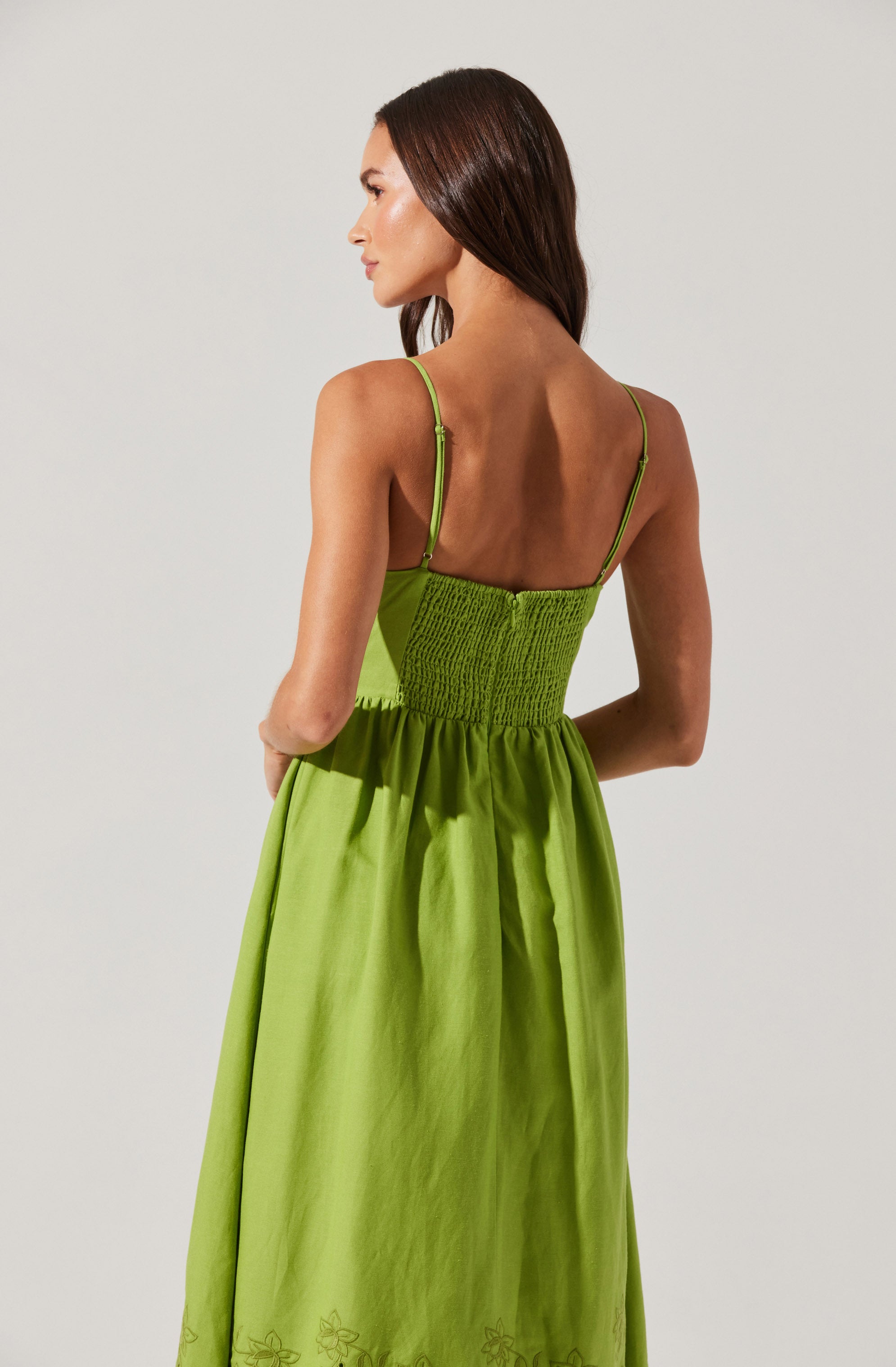 Kaidi Embroidered Midi Dress