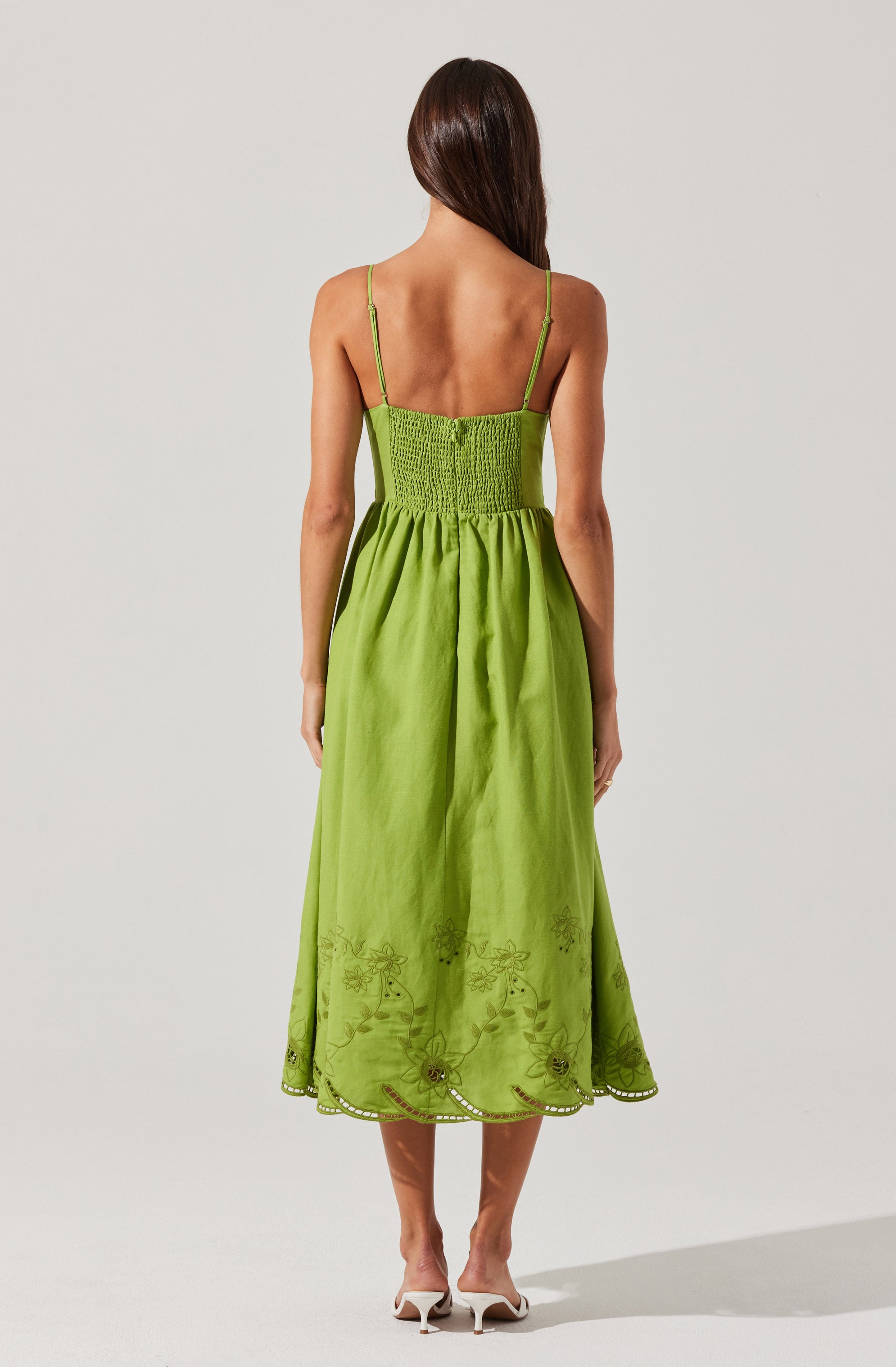 Kaidi Embroidered Midi Dress