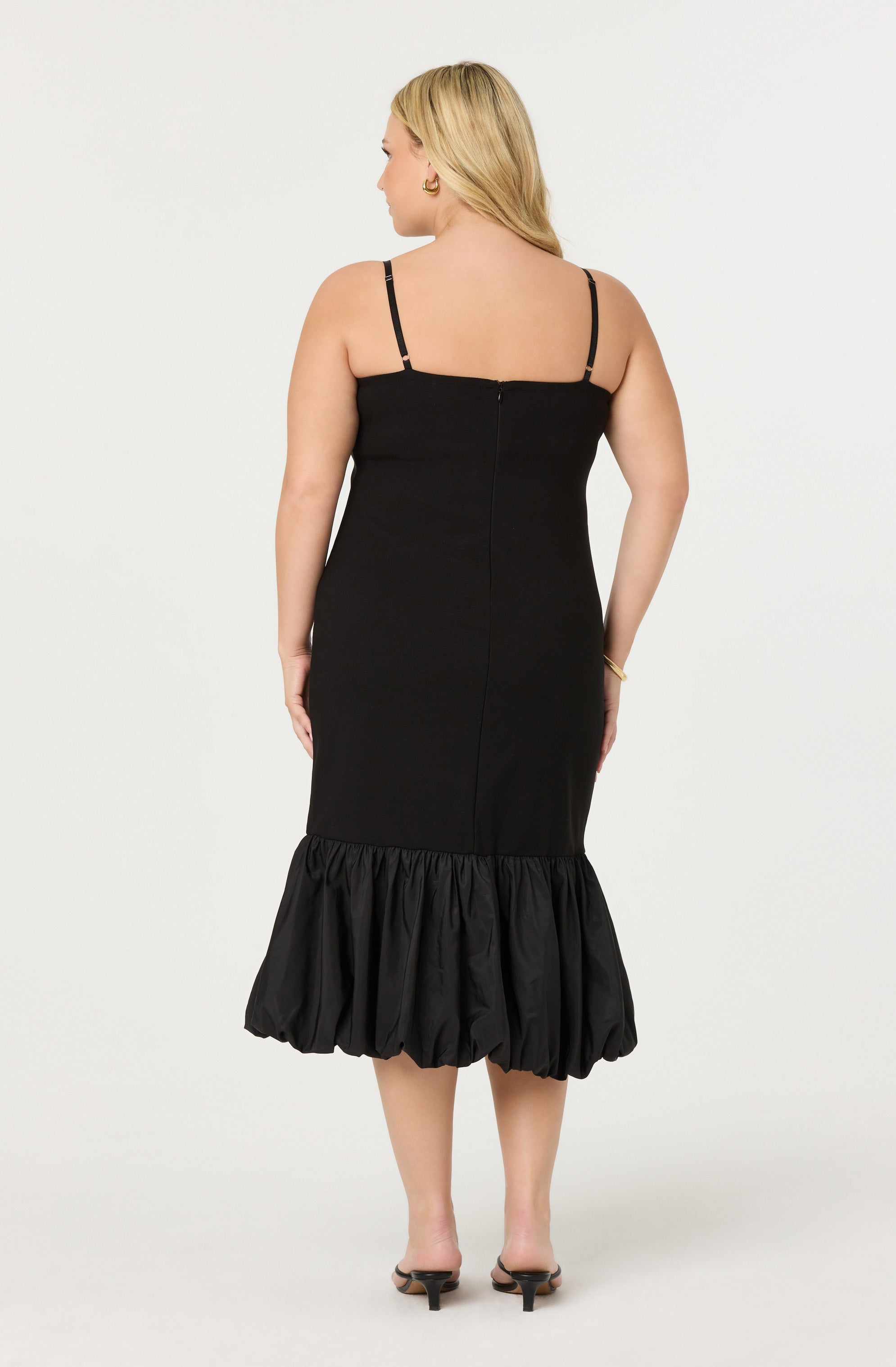 Brittnea Bodycon Bubble Hem Midi Dress