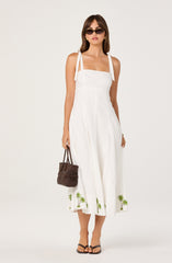 Shiann Embroidered Midi Dress