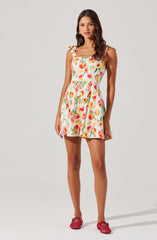Tinesha Bow Strap Mini Dress
