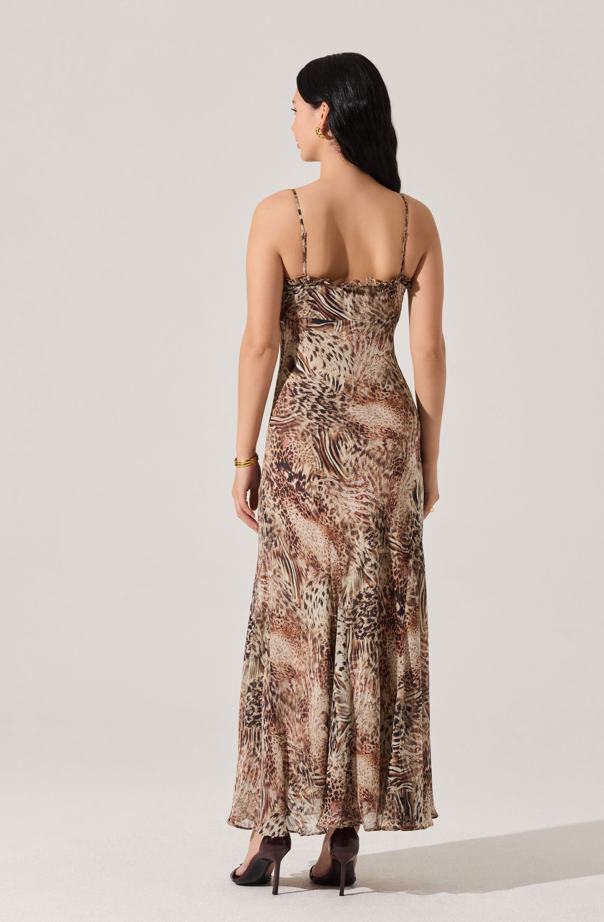 Maeryn Sweetheart Ruffle Maxi Dress