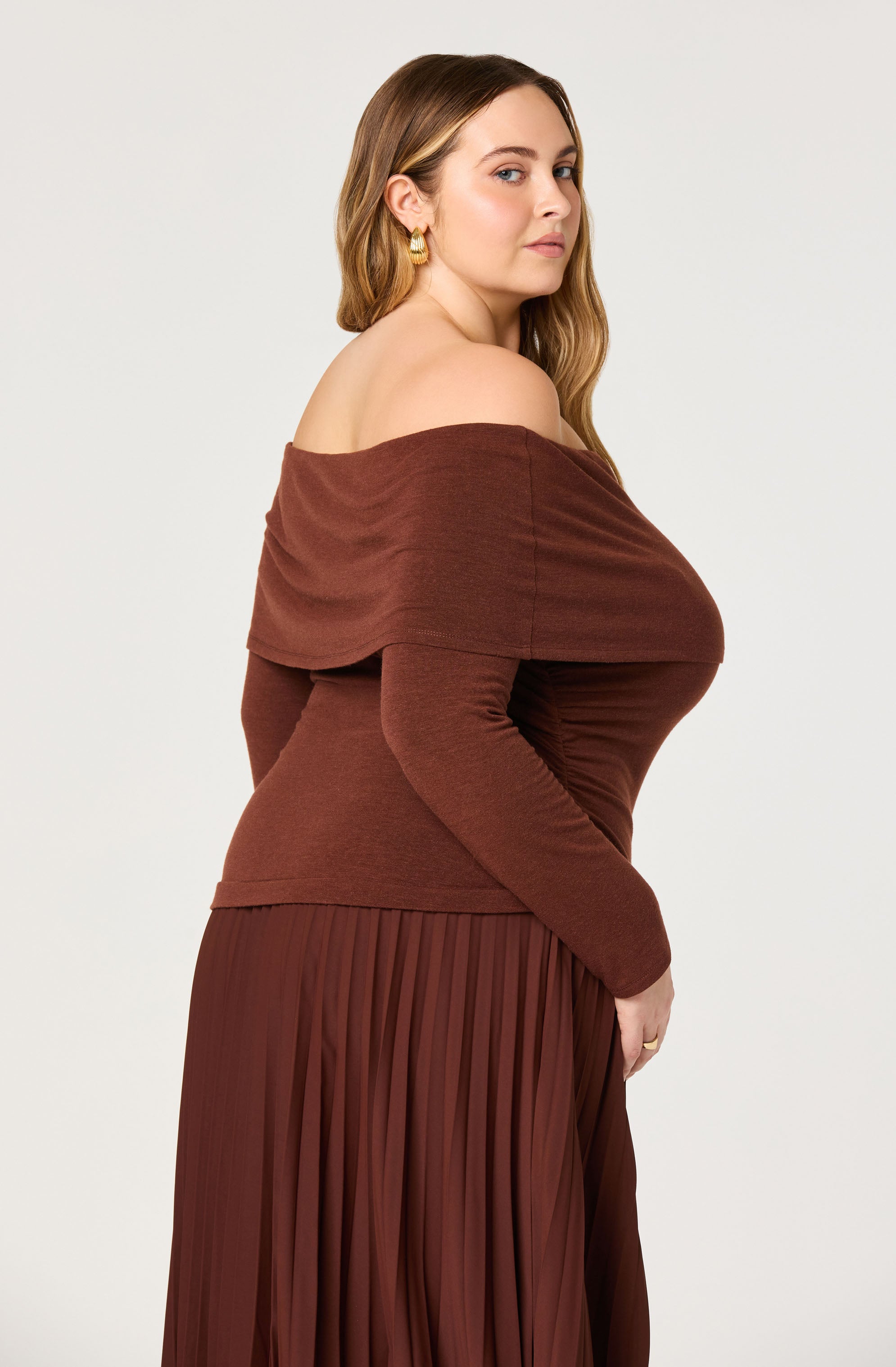 Tanaia Pleated Mixed Media Maxi Dress