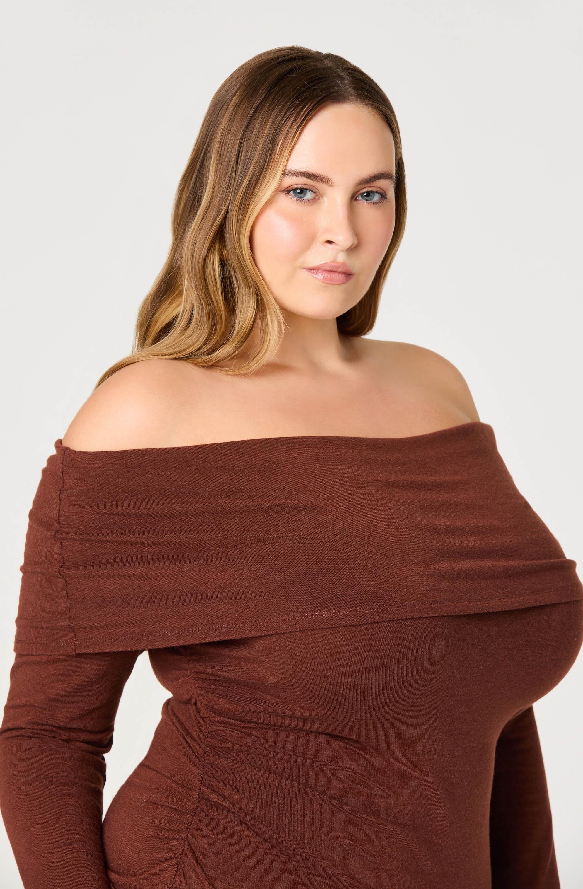 Tanaia Pleated Mixed Media Maxi Dress