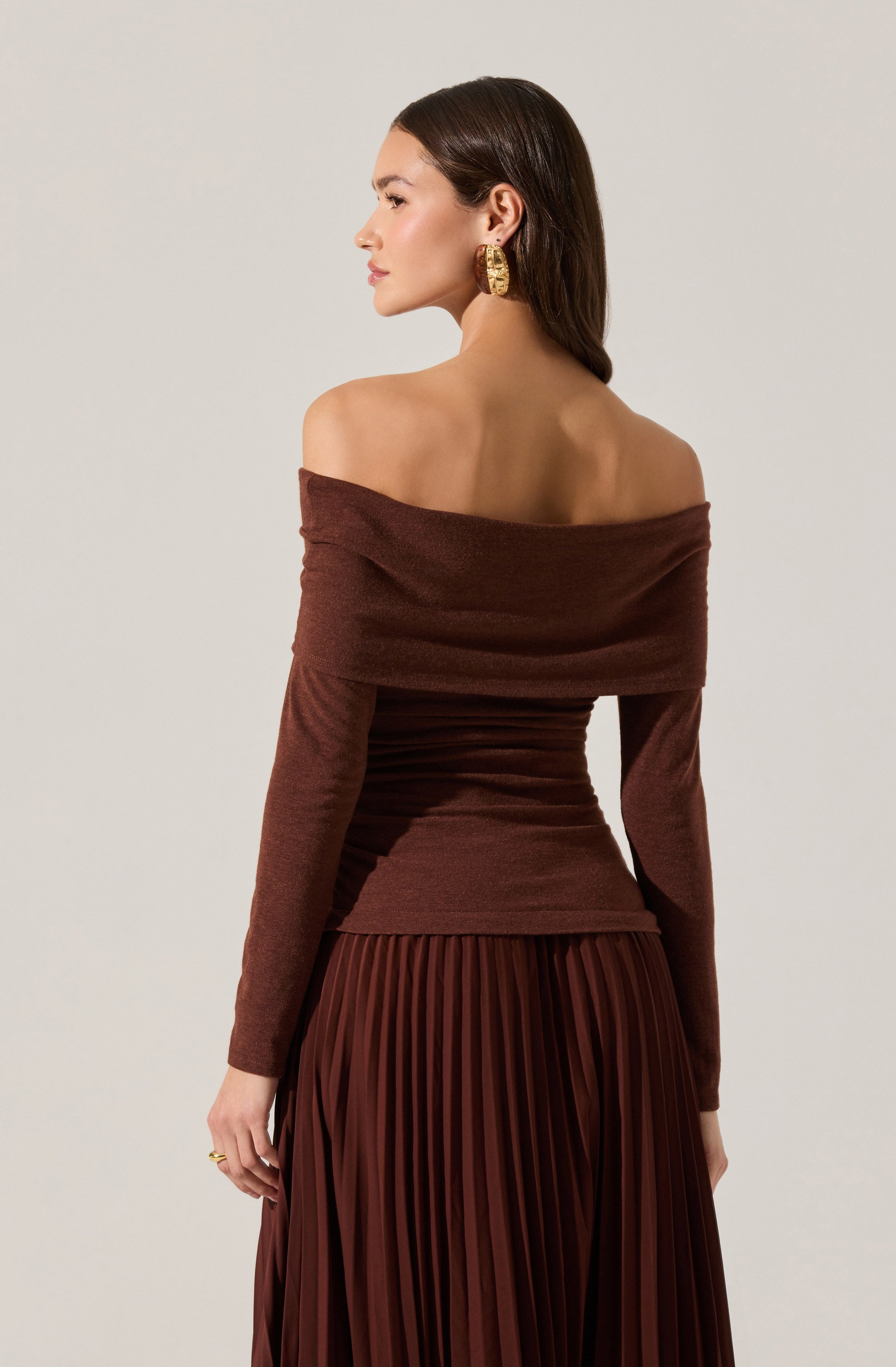 Tanaia Pleated Mixed Media Maxi Dress
