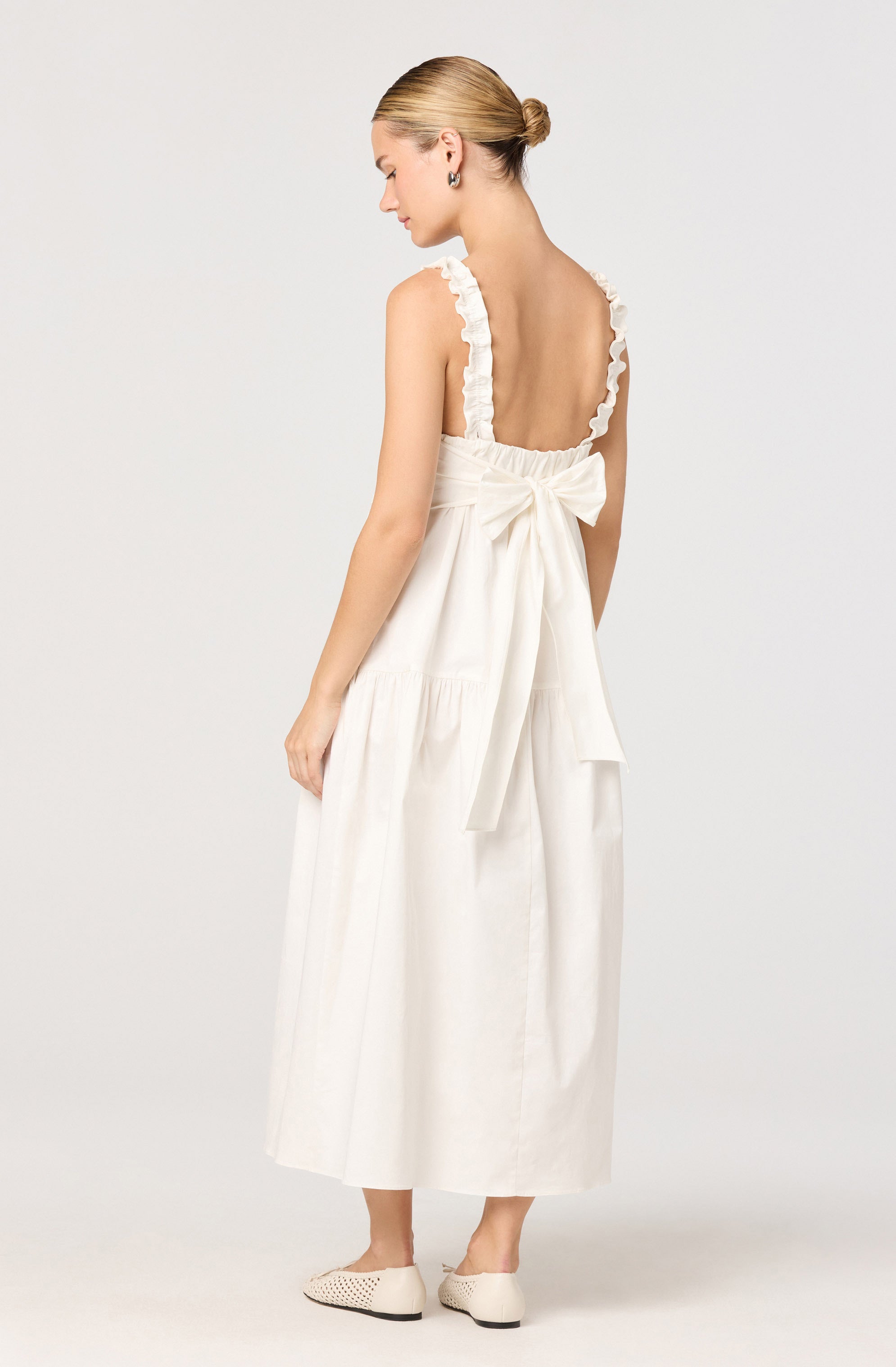 Orenthia Ruffle-Strap Smocked Maxi Dress