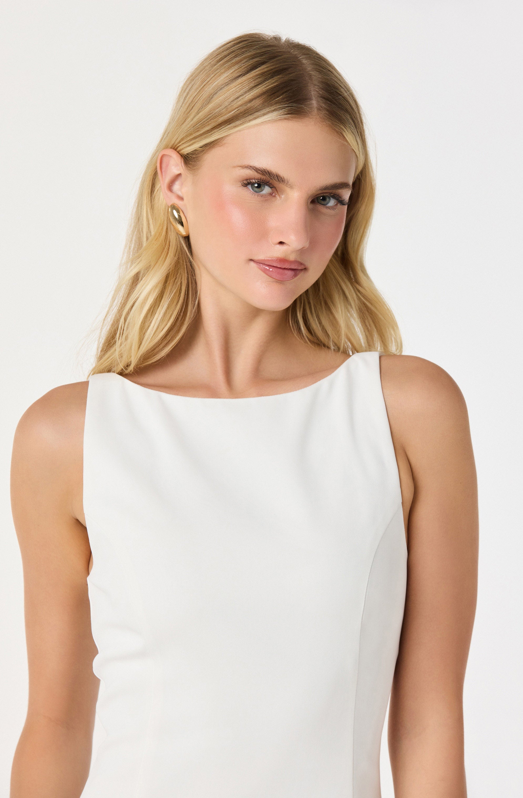 Elexis Ruffle Hem Mini Dress