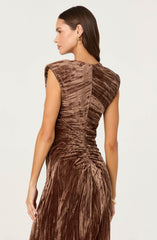 Daisha Crushed Velvet Midi Dress