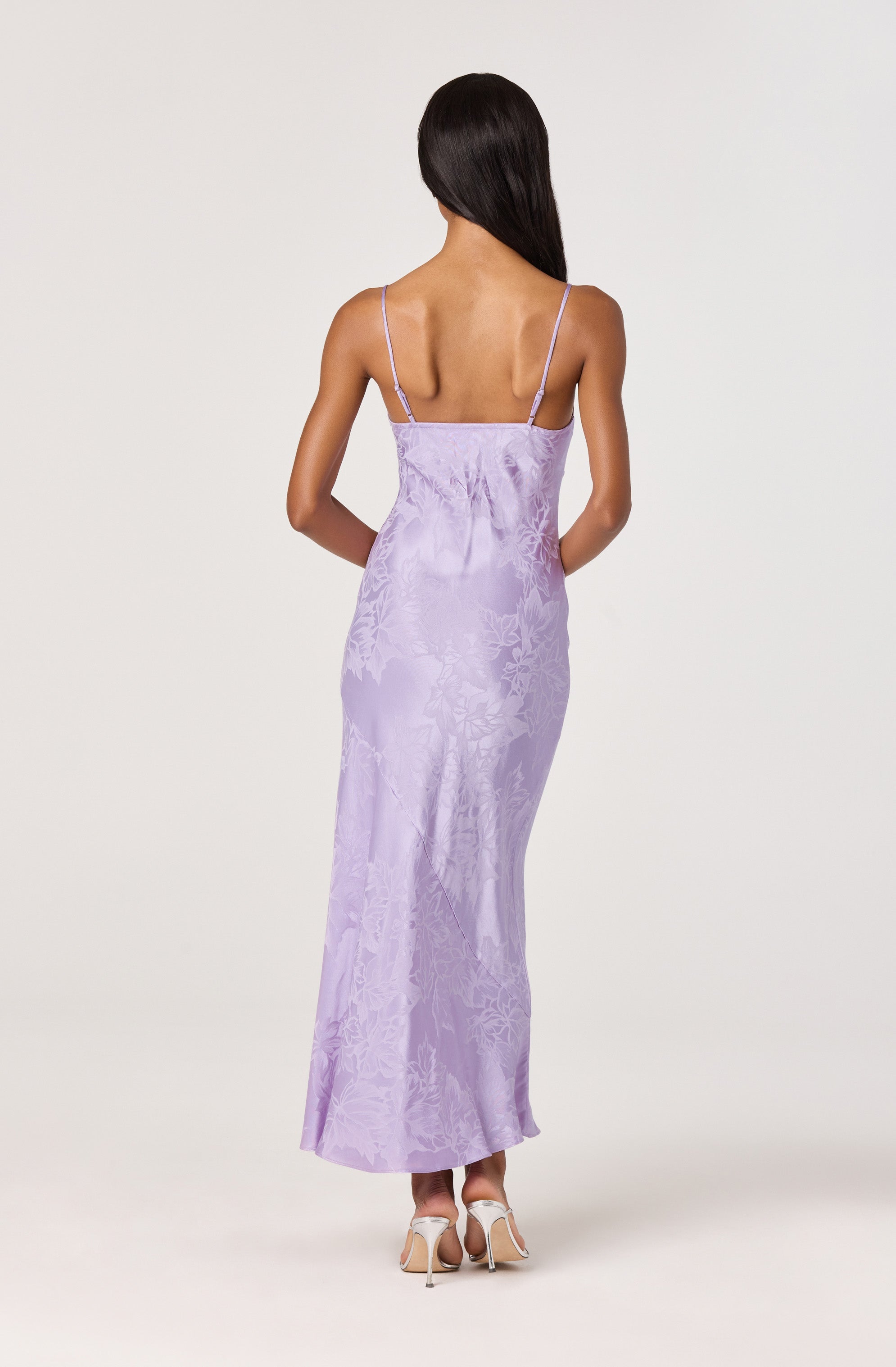 Tyla Satin Bias-Cut Maxi Dress