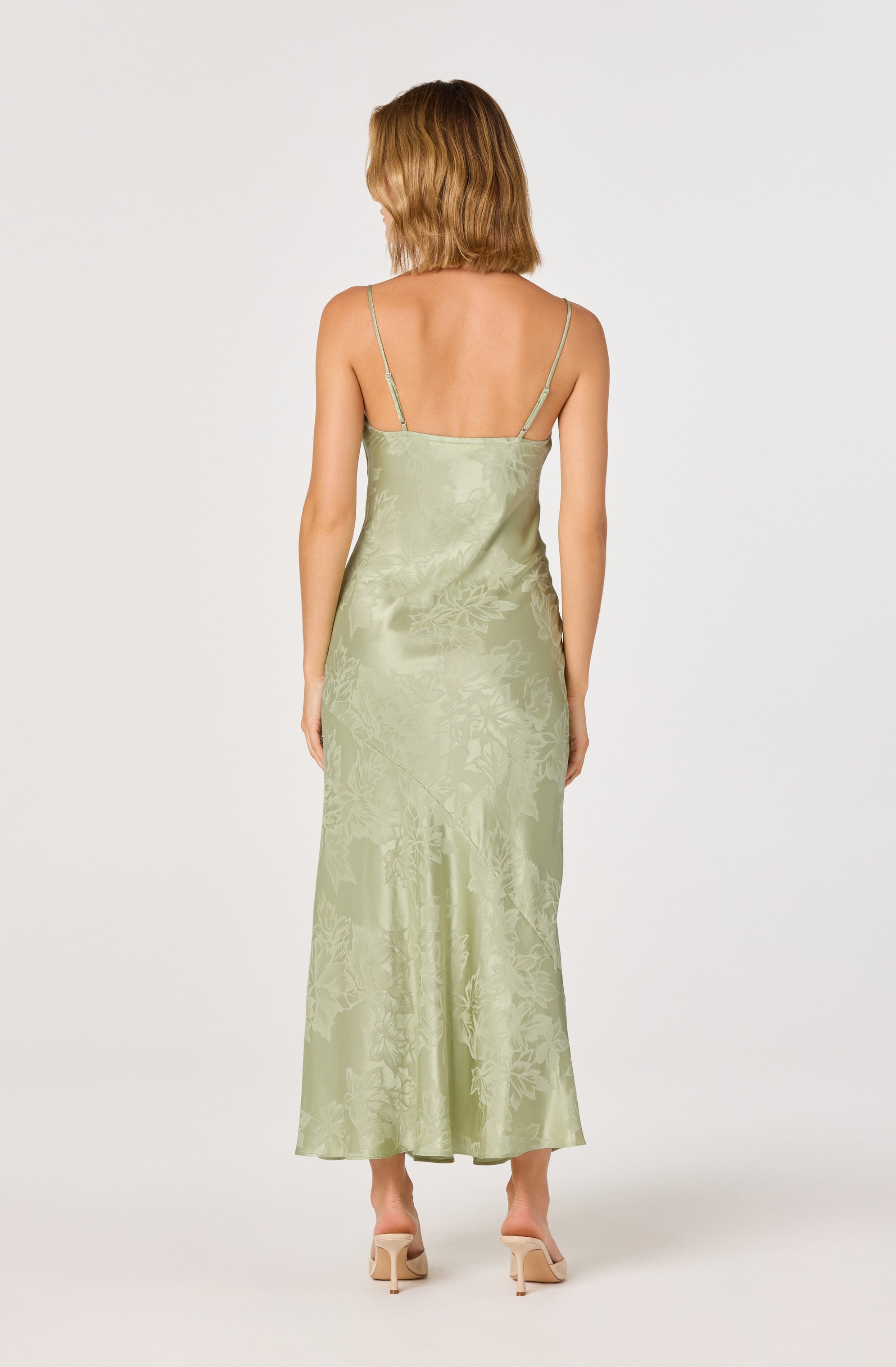 Tyla Satin Bias-Cut Maxi Dress
