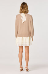 Kalyn Sweater Mixed Media Mini Dress