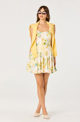 Reina Paradise Print A-Line Mini Dress