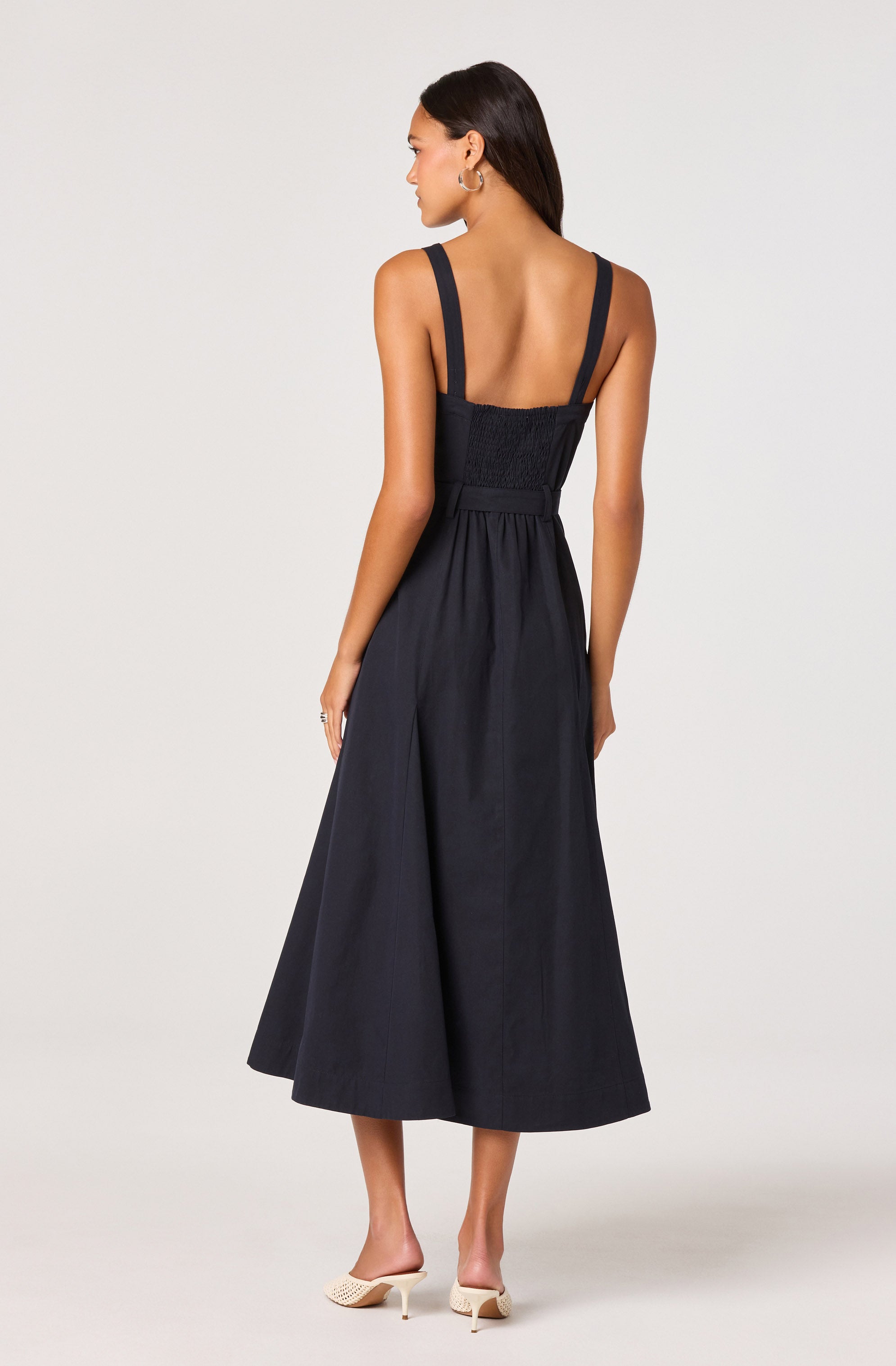 McKinley Button-Front Midi Dress