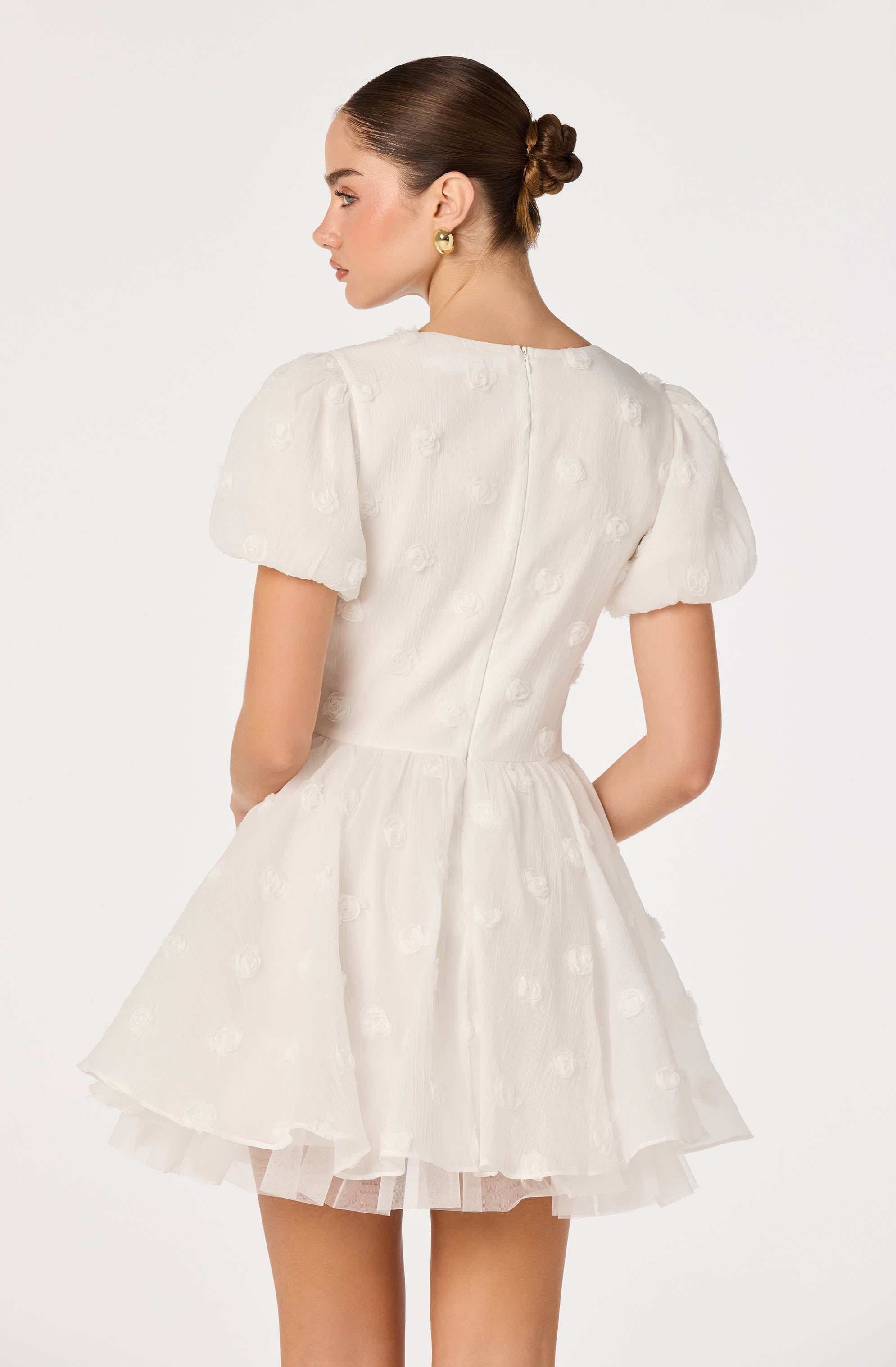 Sommer 3D Floral Mini Dress