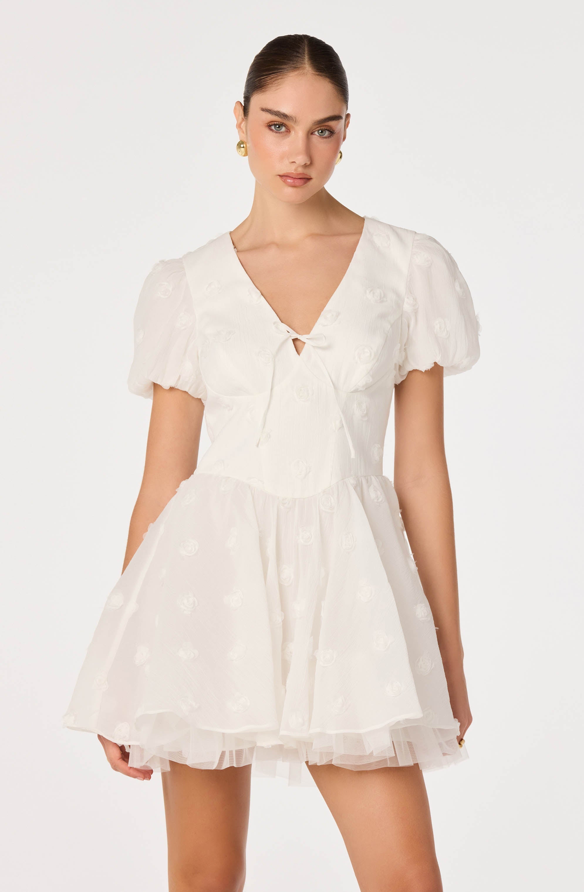 Sommer 3D Floral Mini Dress