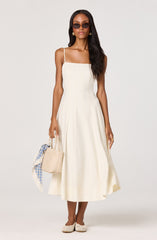 Trisha Square Neck Midi Dress