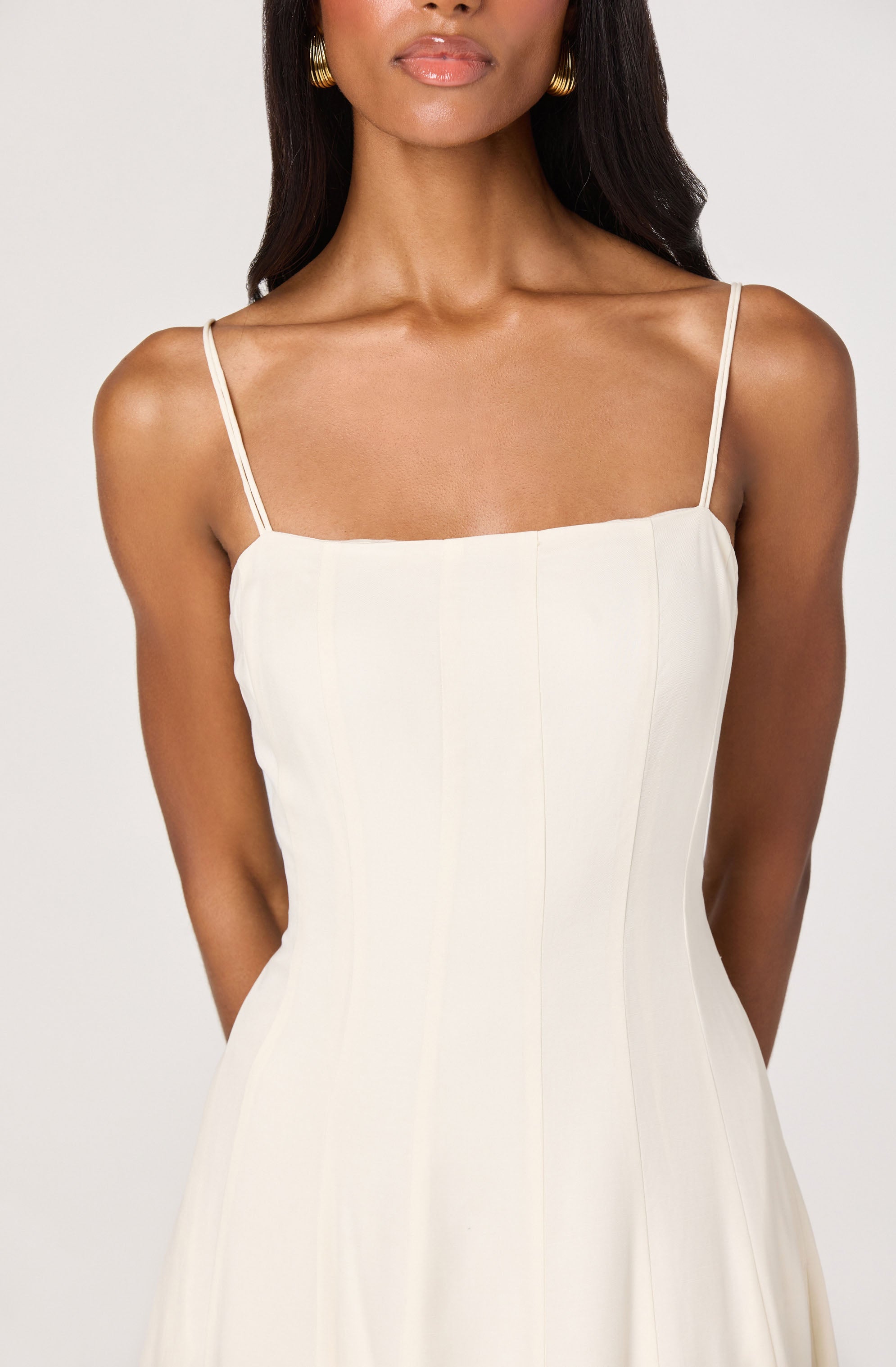 Trisha Square Neck Midi Dress
