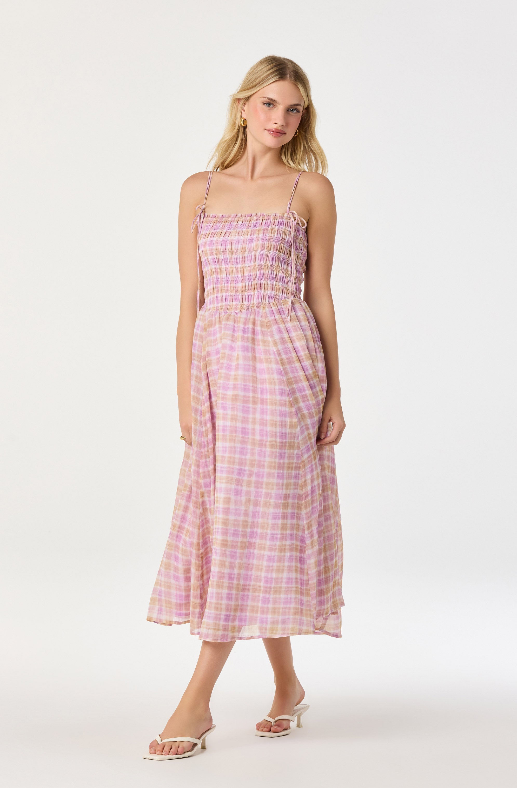 Lahela Smocked Midi Dress