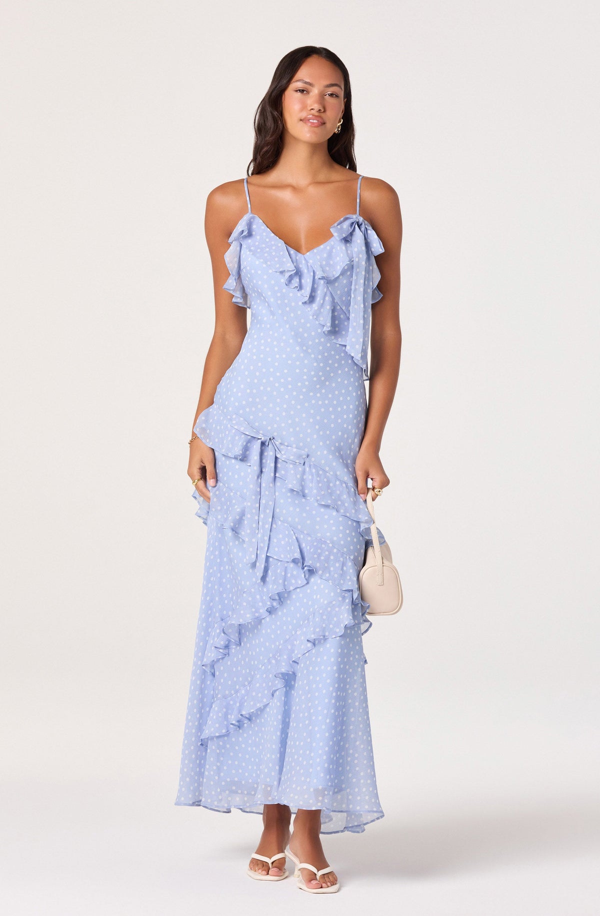 Amiya Floral Chiffon Maxi Dress