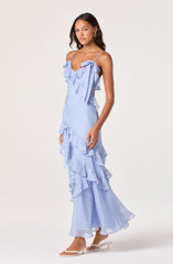 Amiya Floral Chiffon Maxi Dress