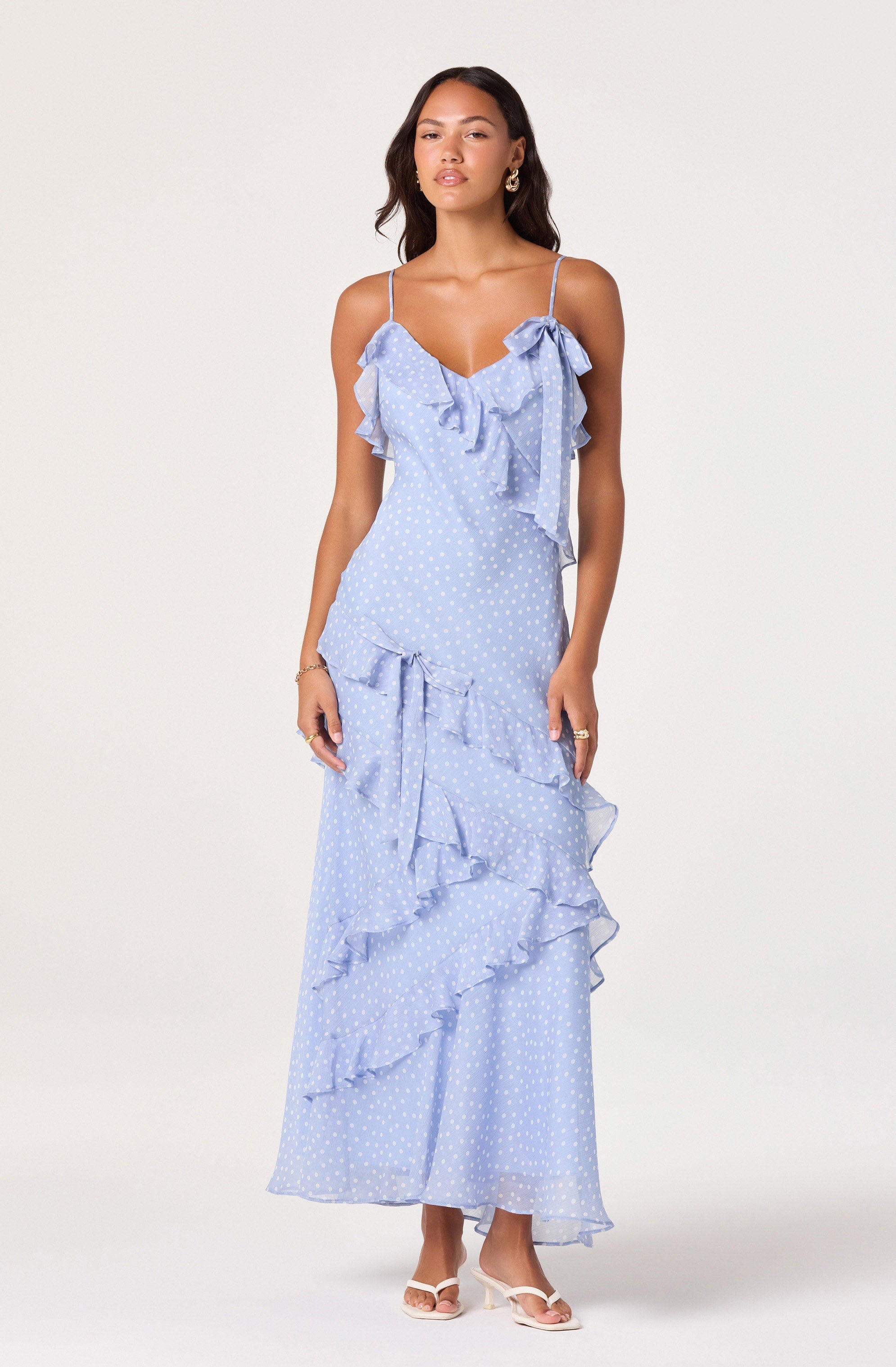 Amiya Floral Chiffon Maxi Dress