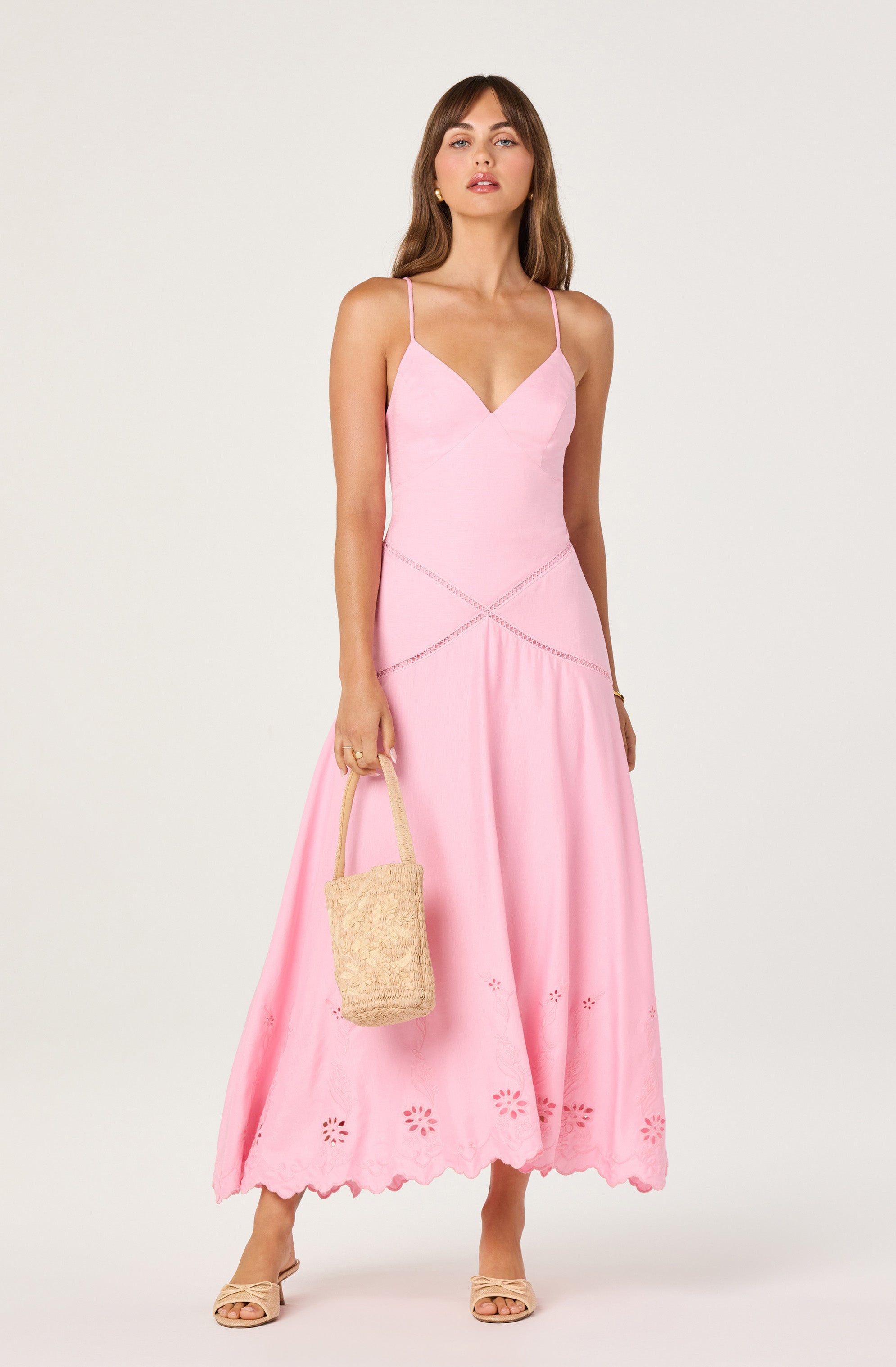 Lainey Eyelet Midi Dress