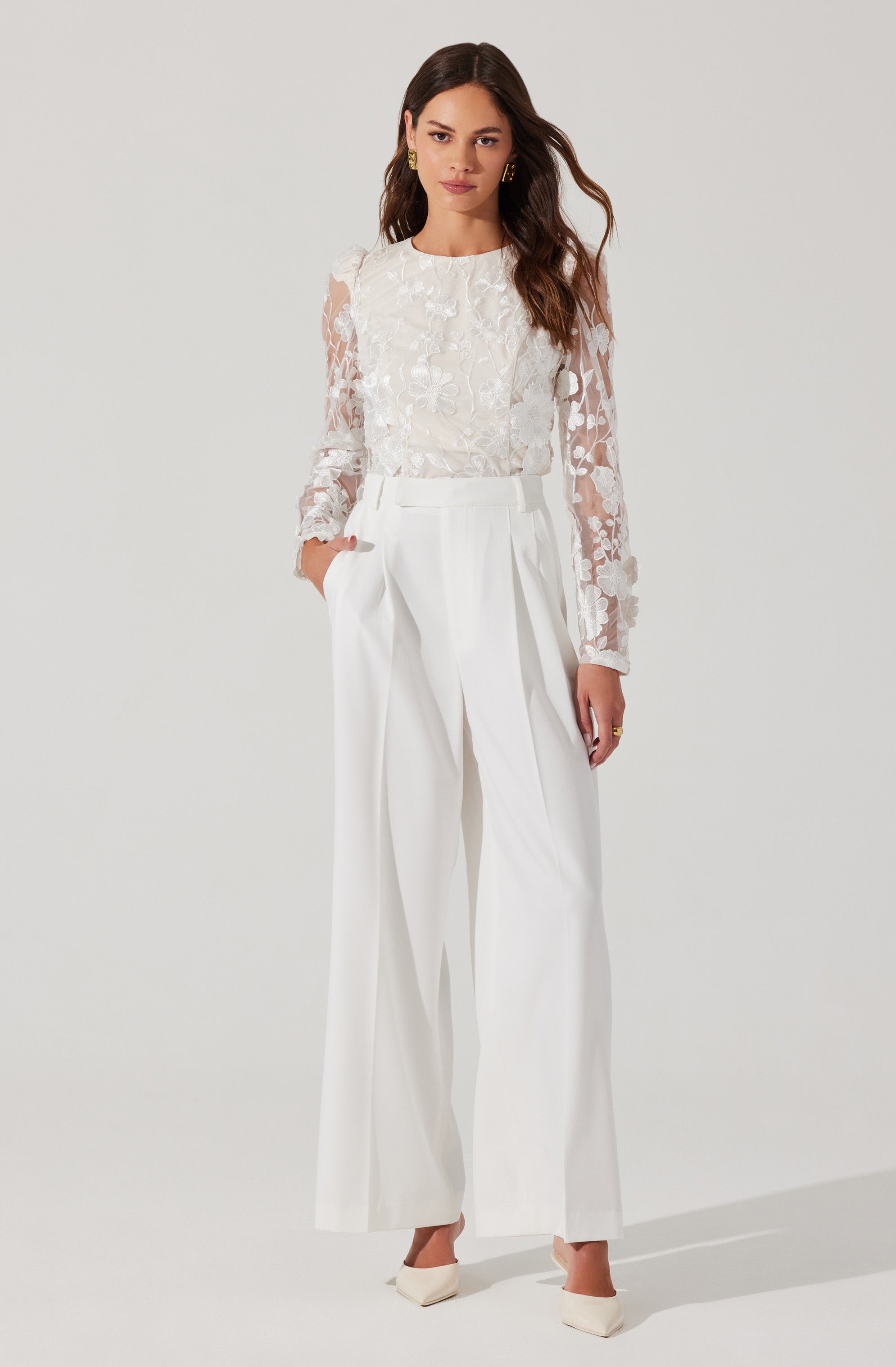 Milani Wide Leg Trouser Pants