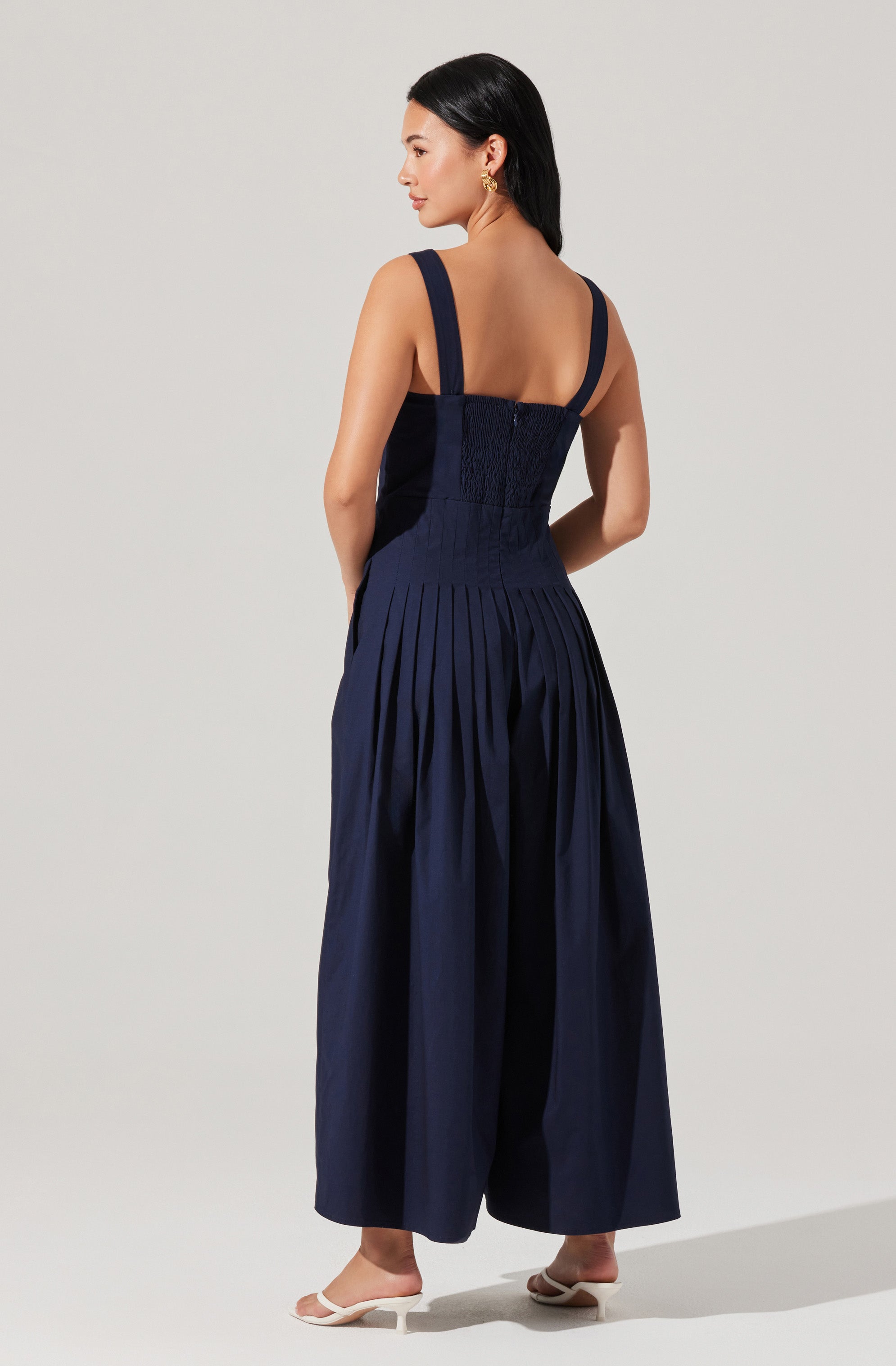 Aeryn Pleated Wide Leg Jumpsuit