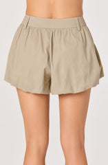 Margeen Pleated High-Waist Shorts