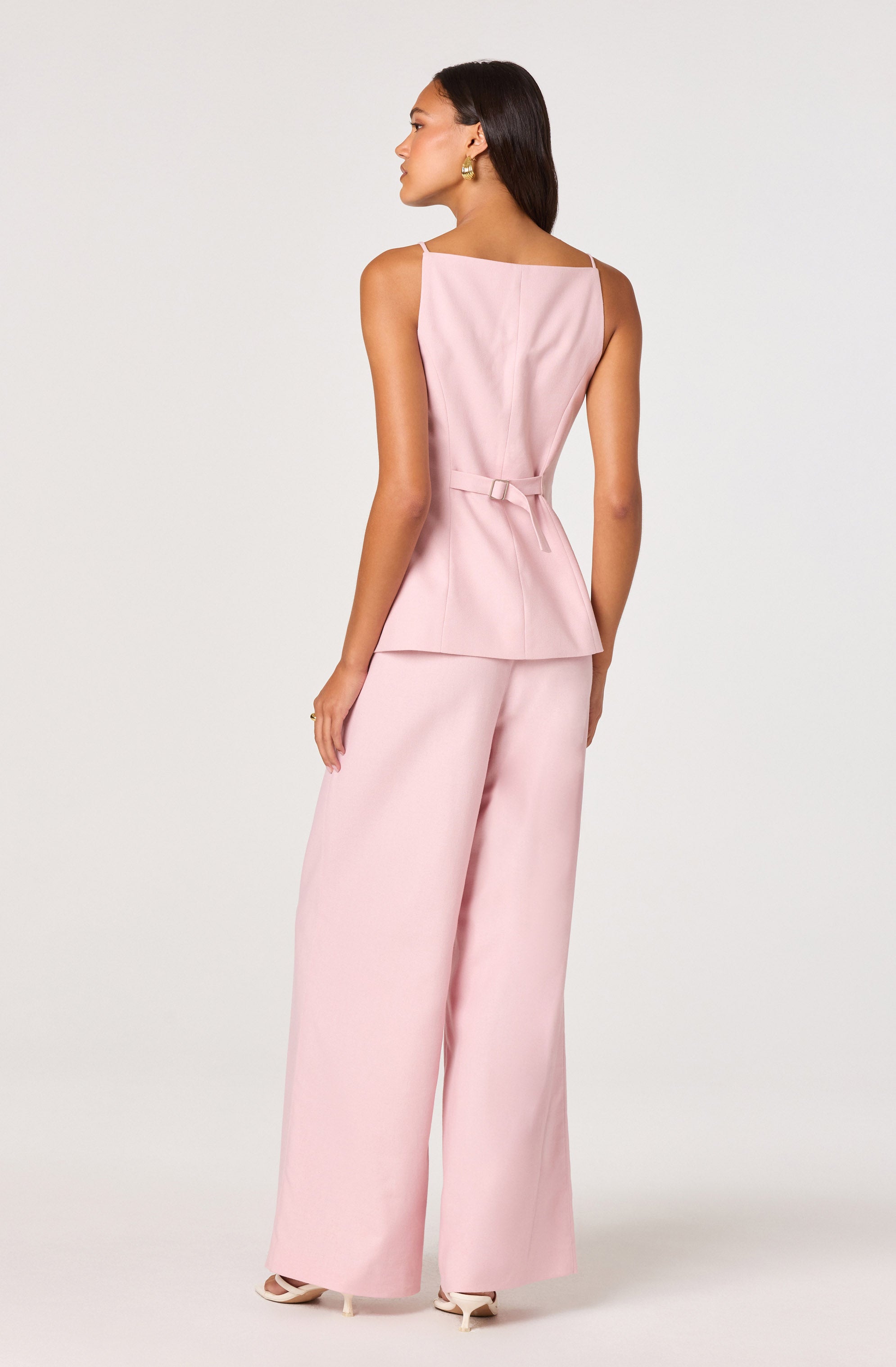 Neha Linen High-Rise Wide Leg Pants