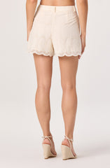 Margo Eyelet Pleated Shorts