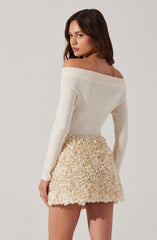 Ena Rosette Mini Skirt