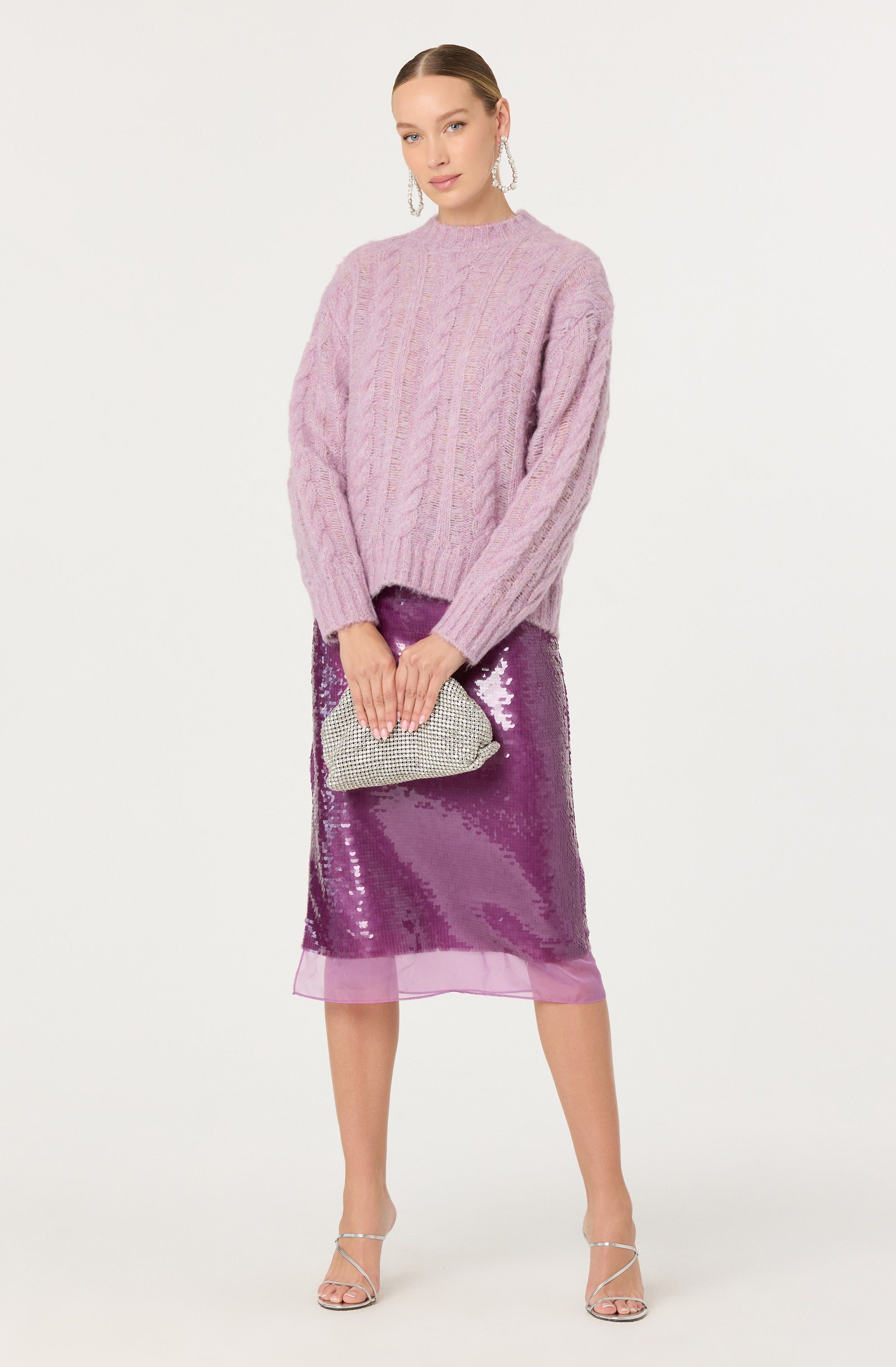 Shirin Sequin Pencil Skirt