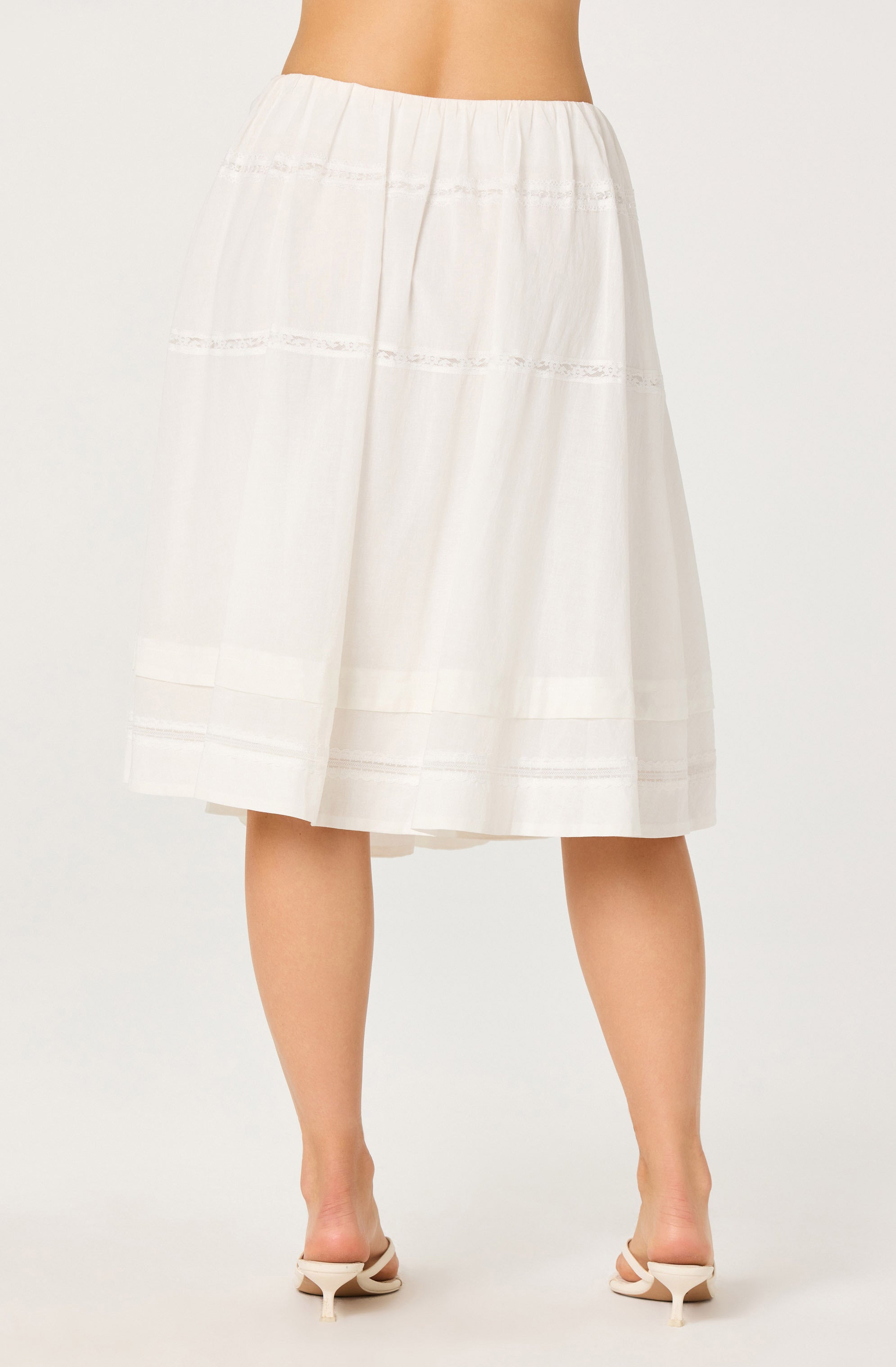 Wrenlee Embroidered Midi Skirt