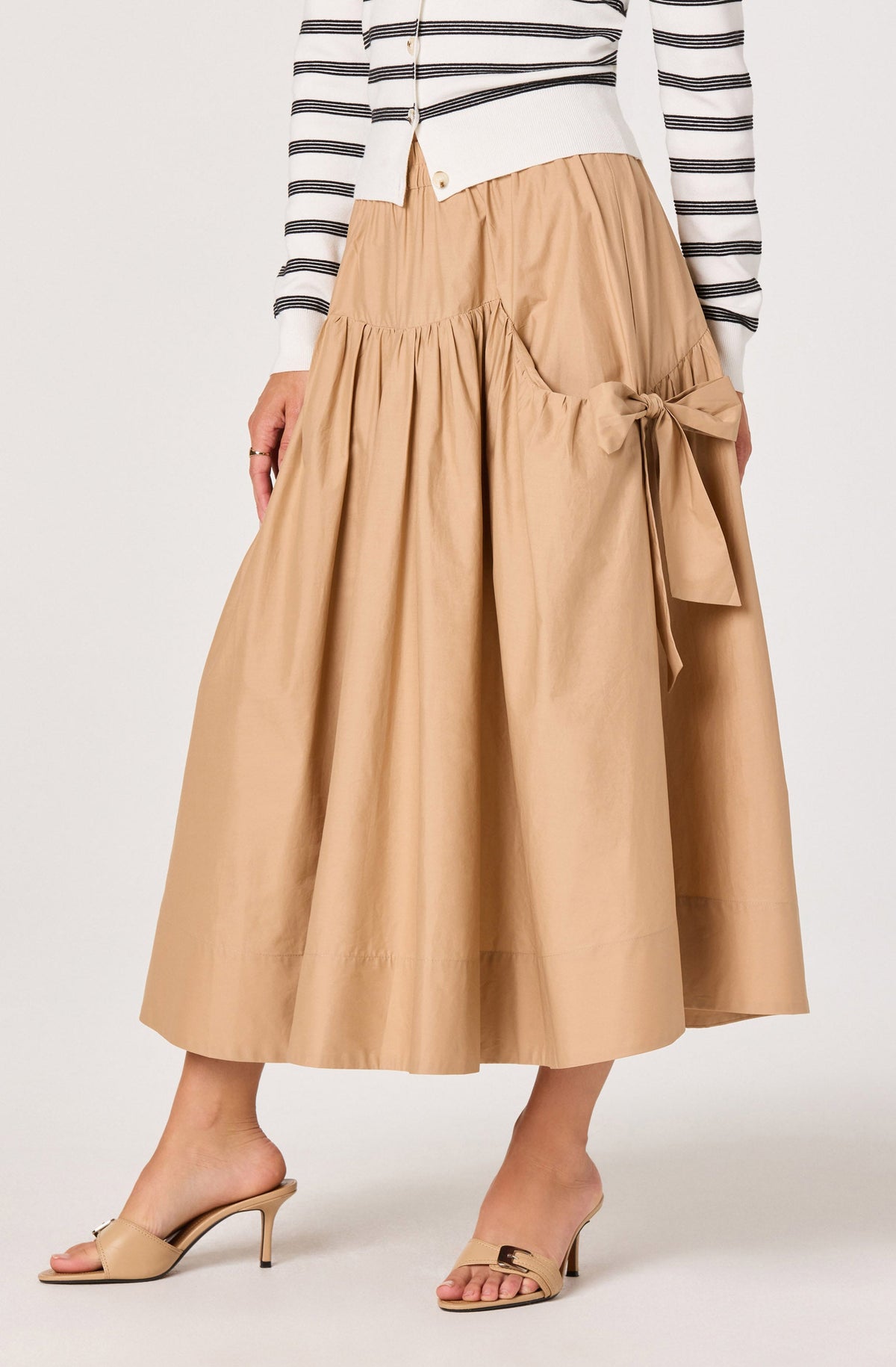 Lylah Bow Midi Skirt