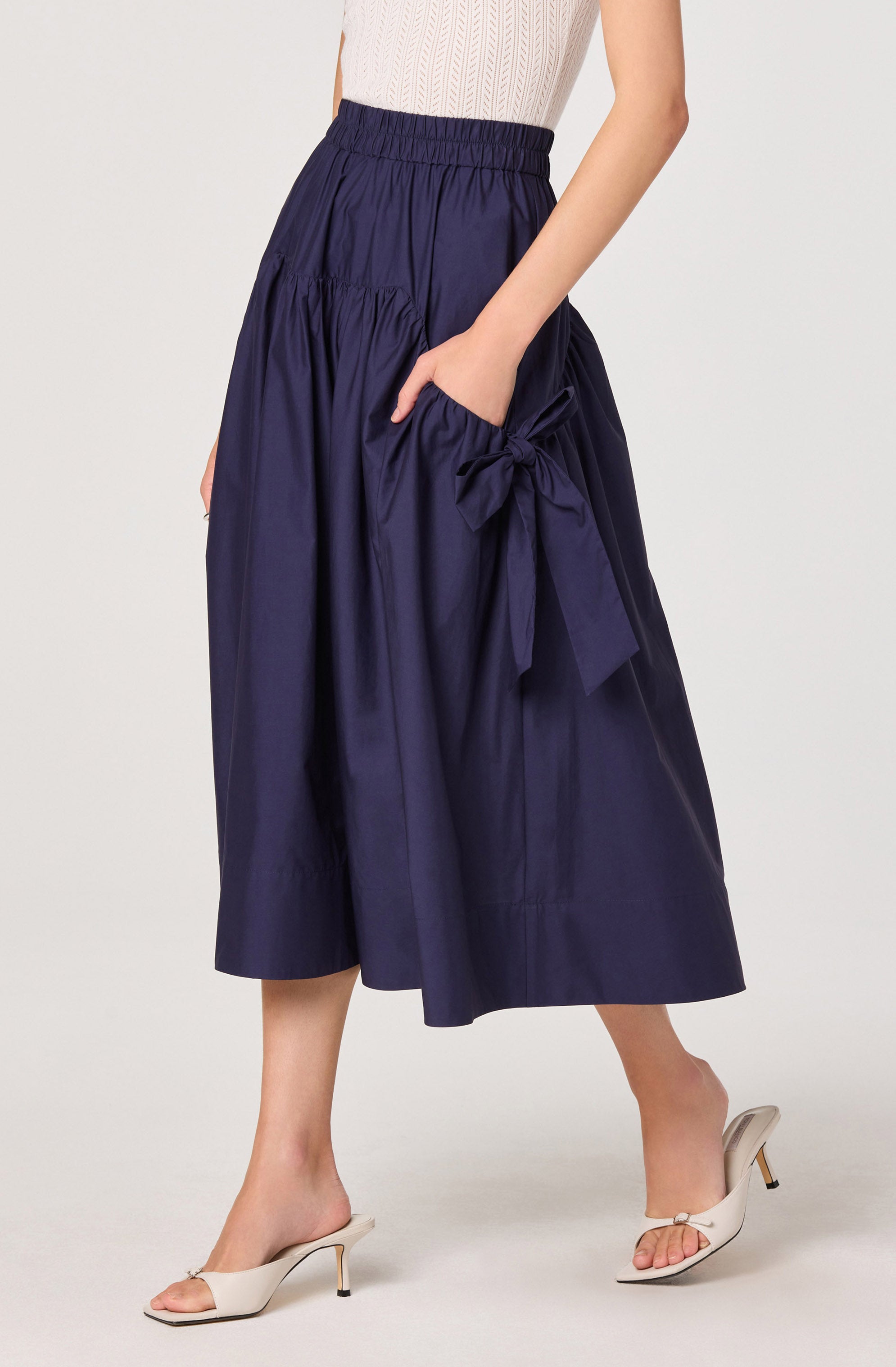 Lylah Bow Midi Skirt