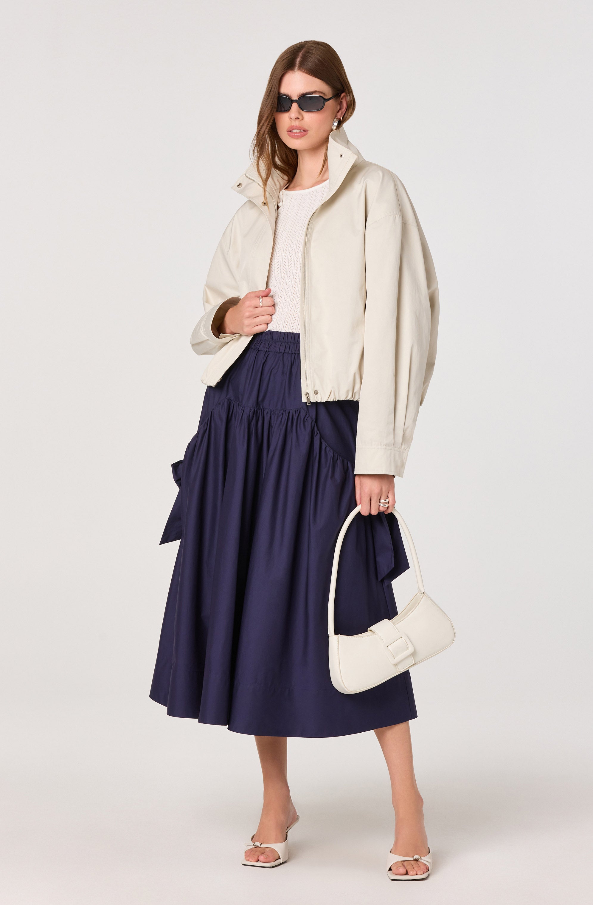 Lylah Bow Midi Skirt